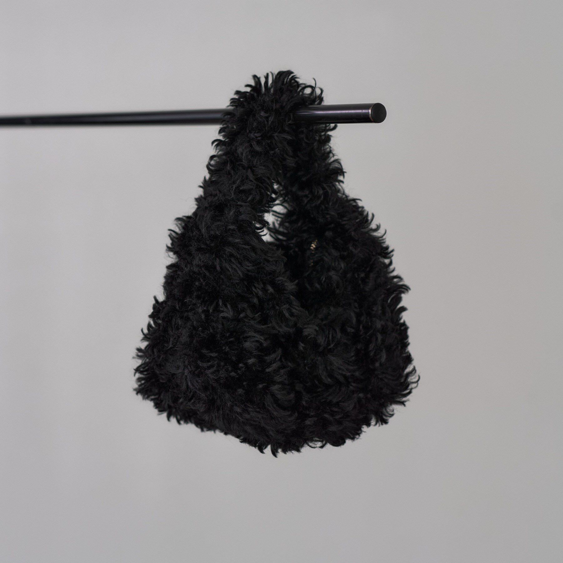 GALLEST「フェイクファーマイクロバッグ」|ハンドバッグ|ブラック(019)