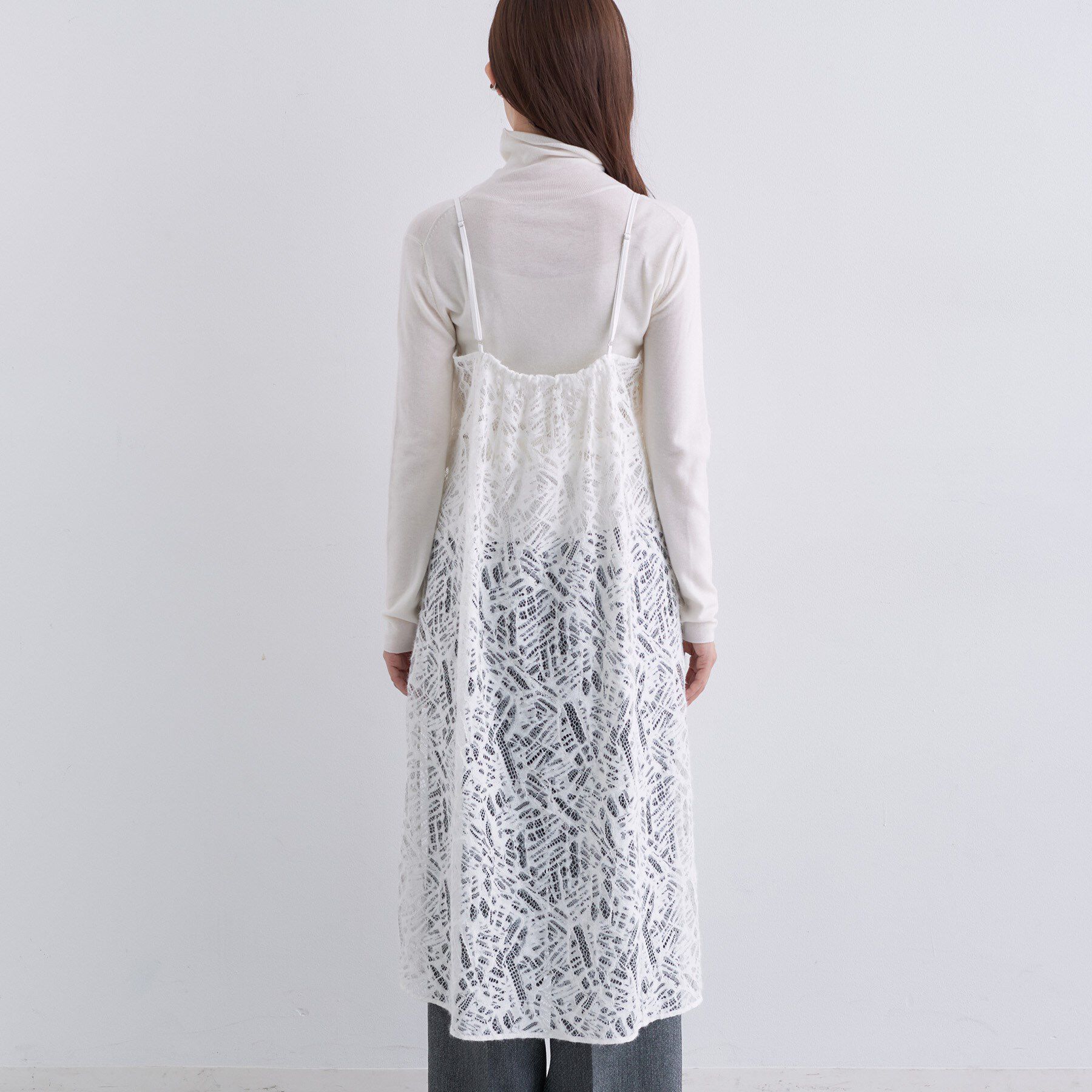 INDIVI「【レイヤード◎】レースキャミドレス」|ワンピース|