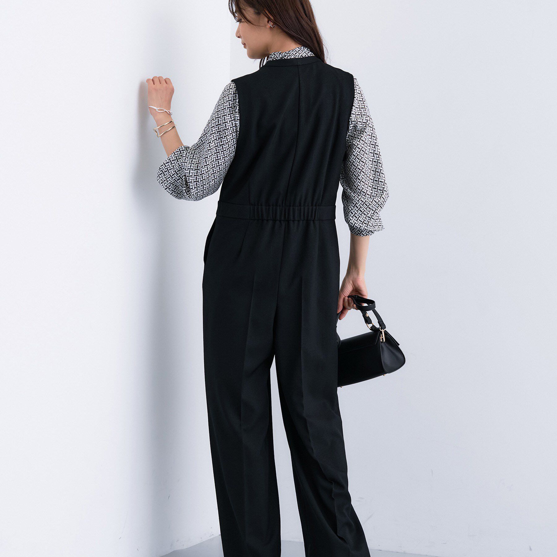 INDIVI「【トレンド／スタイルアップ】ストレッチコンビネゾン」|オールインワン|