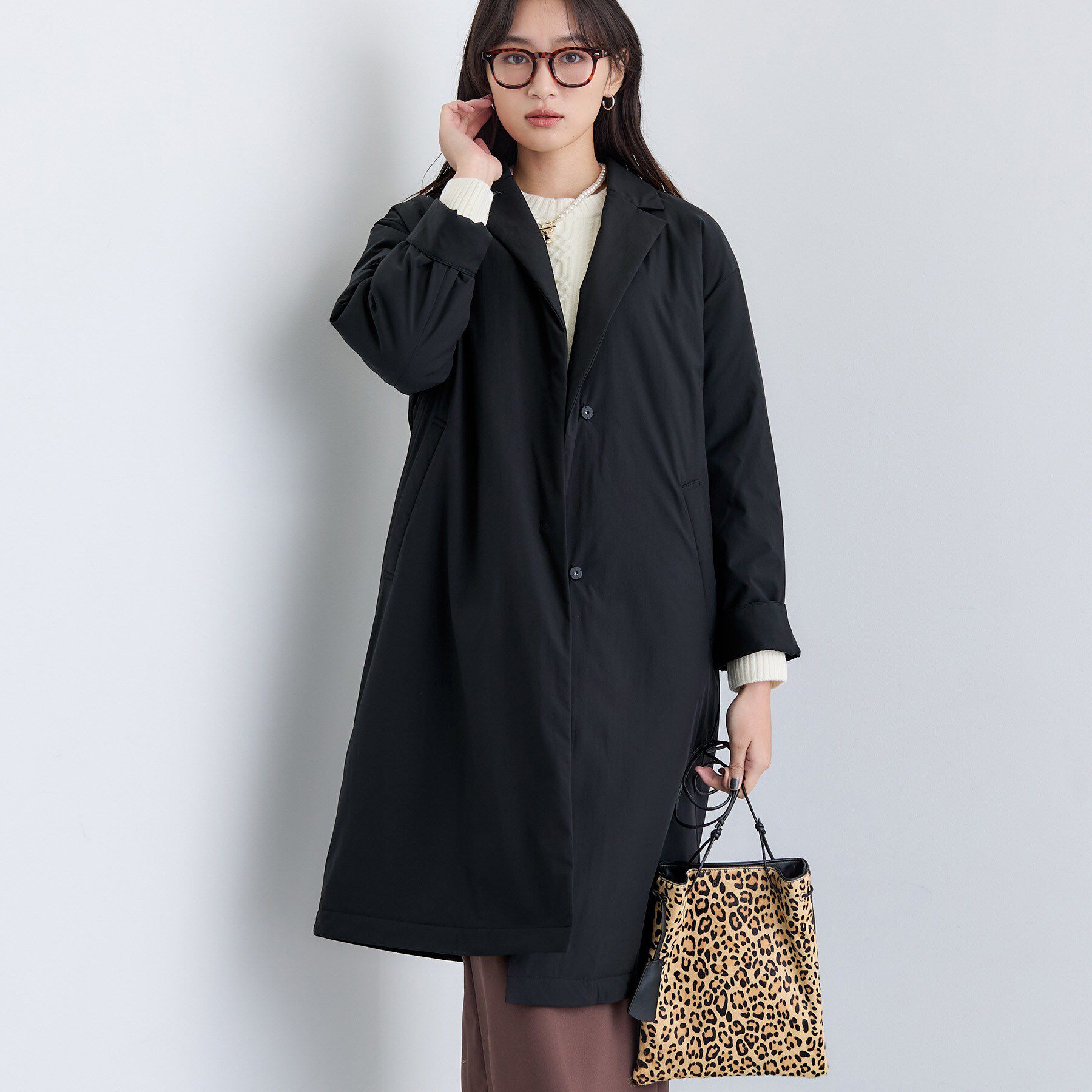 INDIVI「【超軽量／蓄熱】ライトパフチェスターコート」|ダウン|