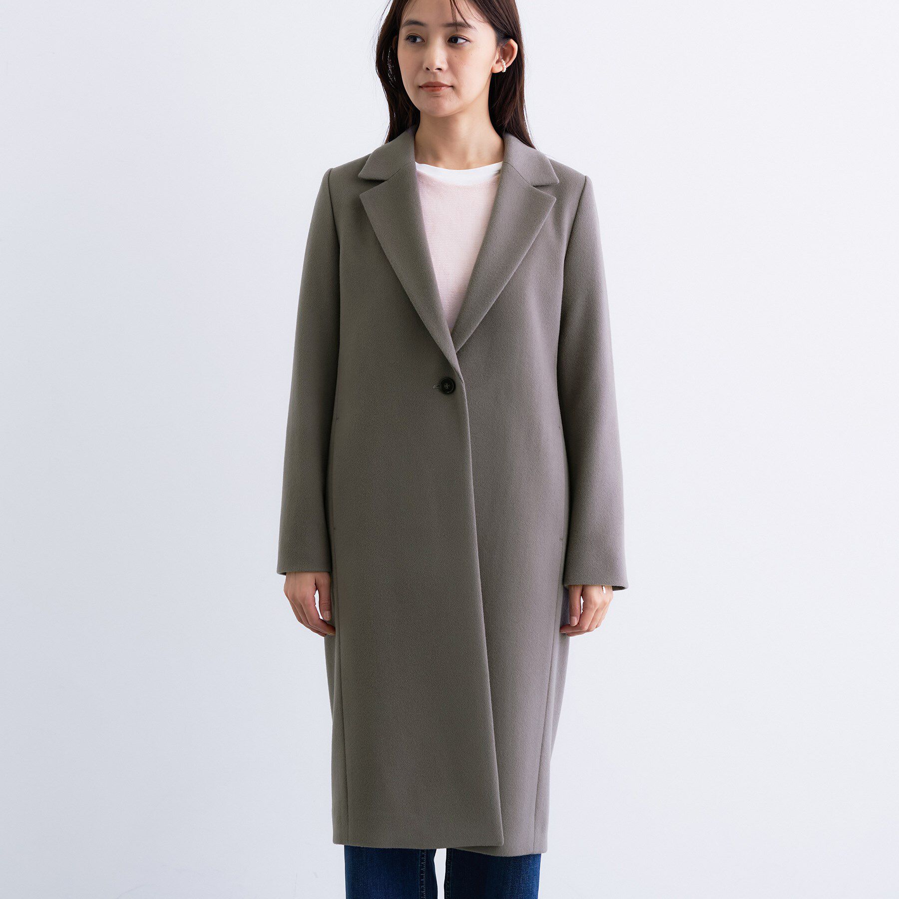 INDIVI「【名品コート／日本製】ウール100％チェスターコート」|チェスターコート|