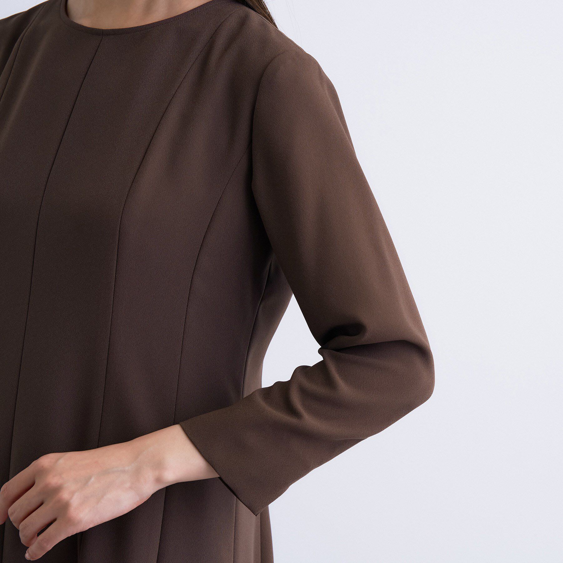 INDIVI「【洗える／UVケア】ジョーゼットフレアワンピース」|ワンピース|