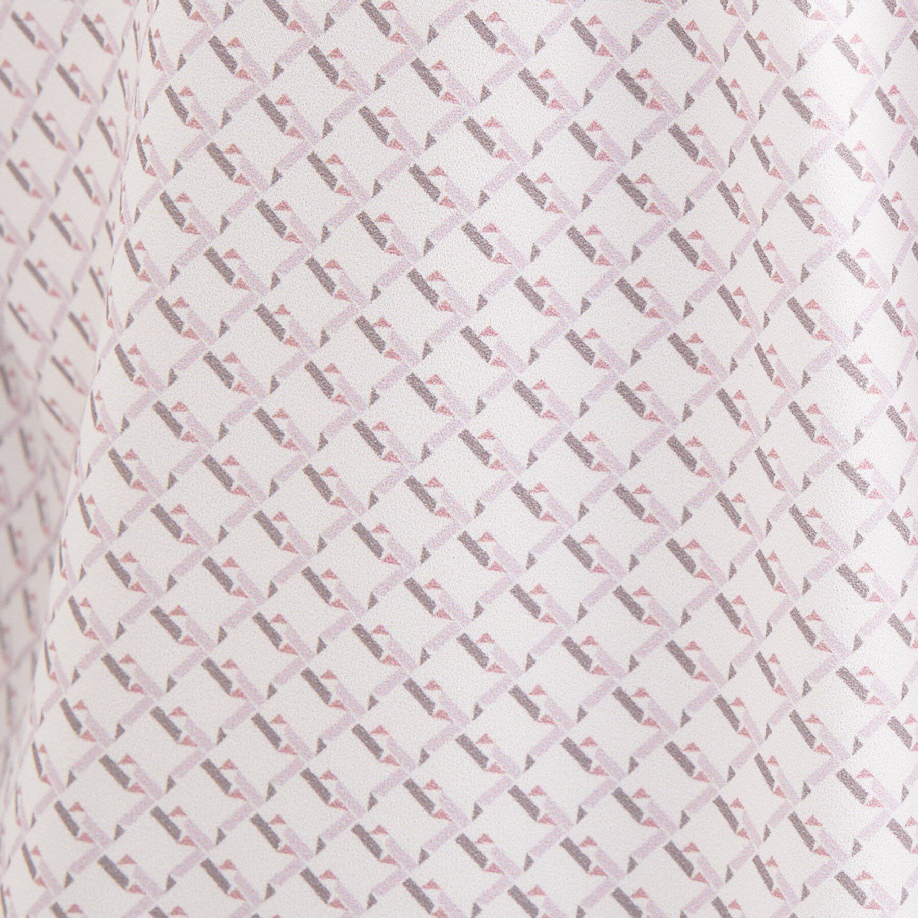 INDIVI「【洗える／透けにくい】ダイヤ柄プリントブラウス」|シャツ・ブラウス|