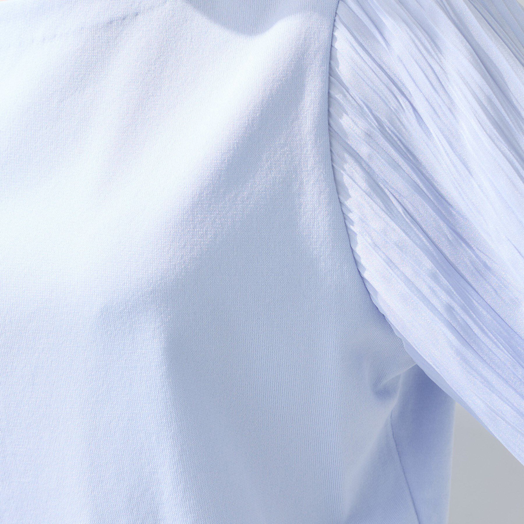 INDIVI「【洗える／華やか】袖プリーツニット」|ニット・セーター|