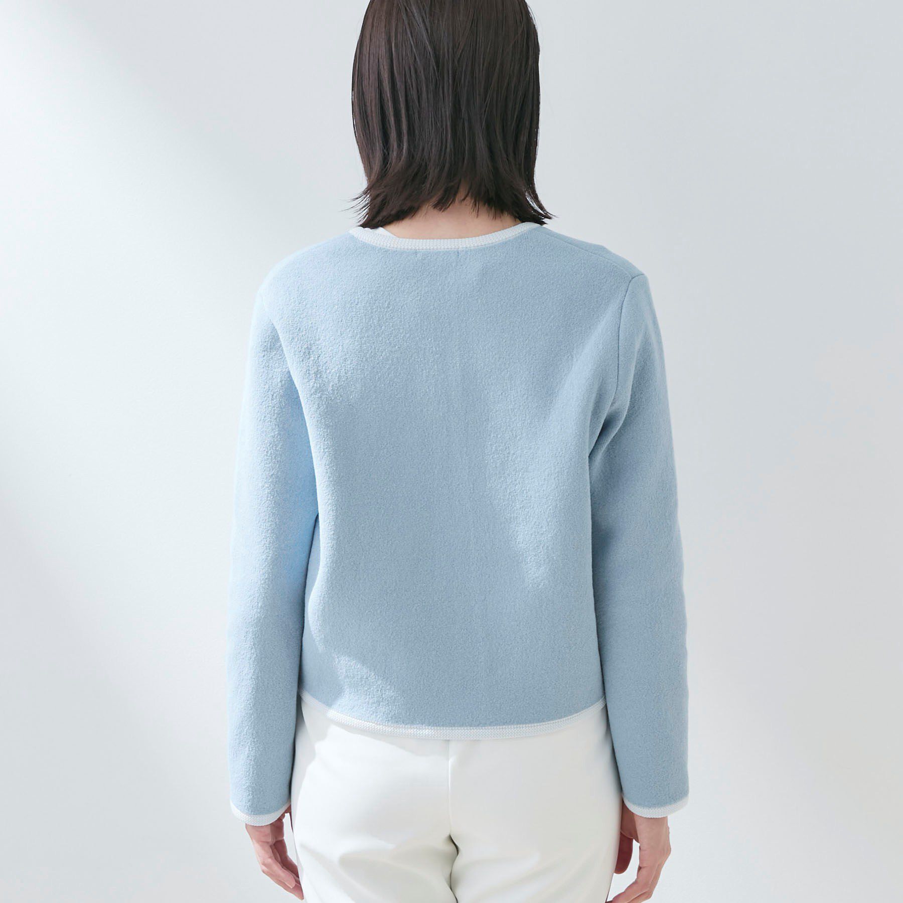 INDIVI「【軽量】ブークレジャケット ニットカーディガン」|カーディガン|