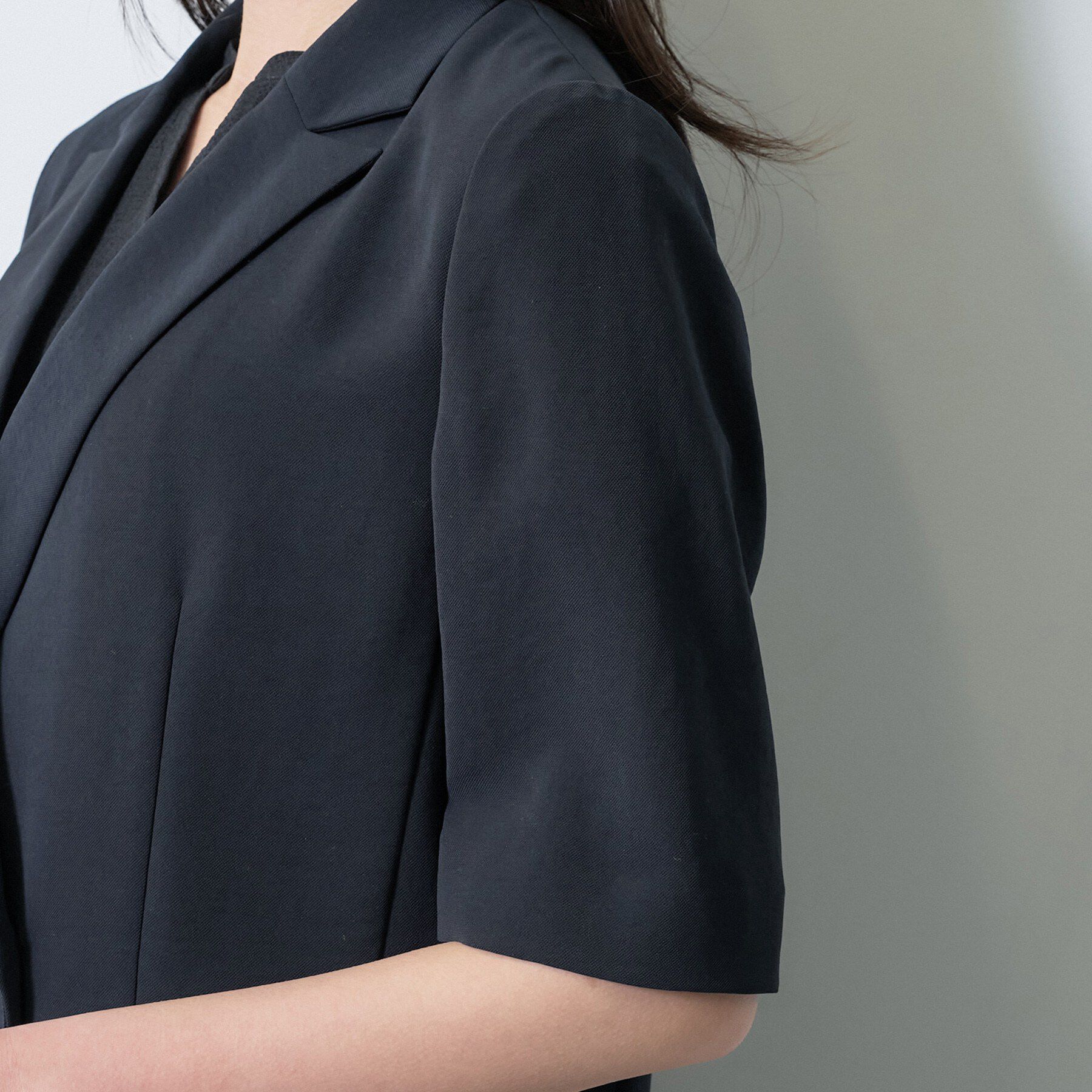 INDIVI「【着る日傘】ハーフスリーブダブルジャケット」|テーラードジャケット|