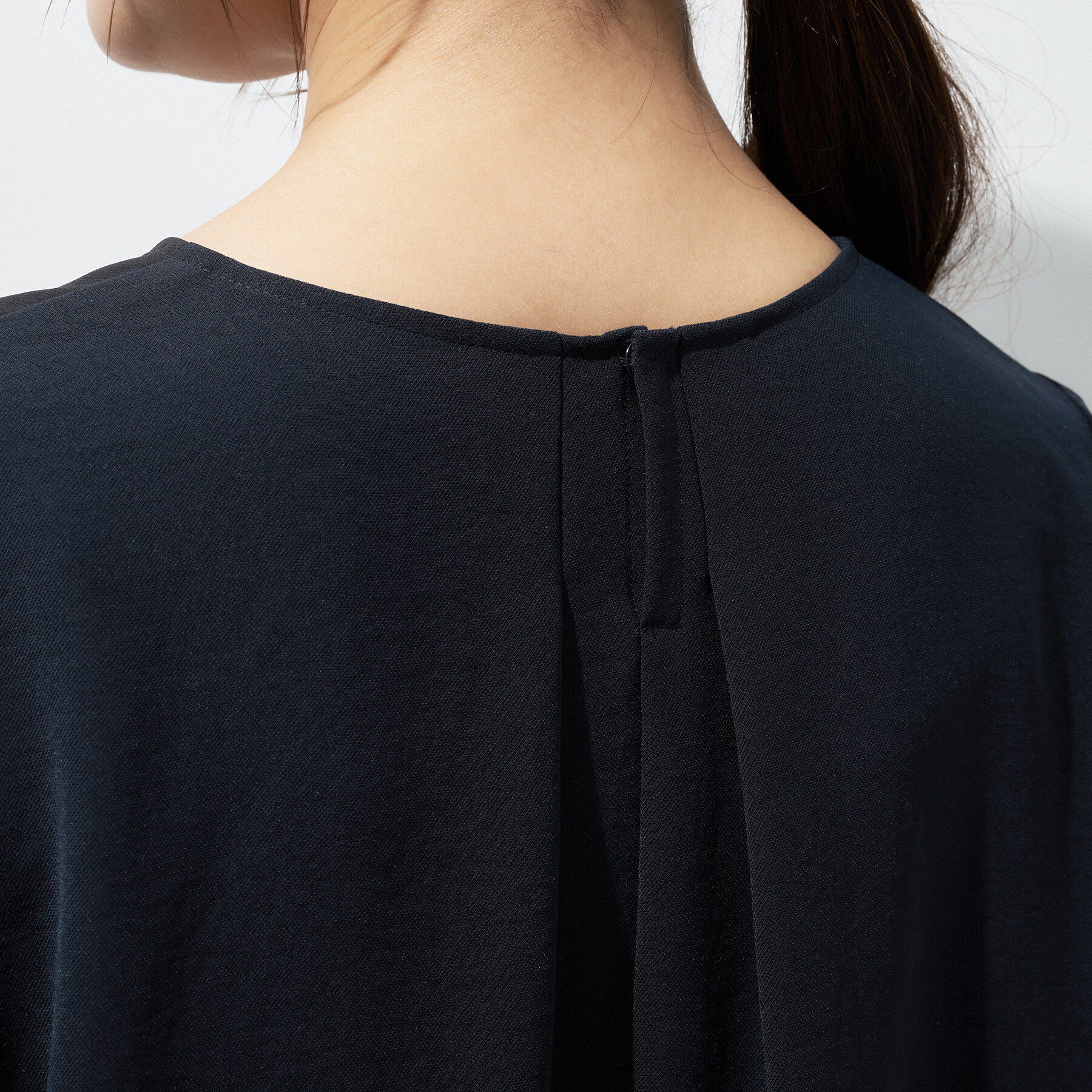 INDIVI「【着る日傘】シフォンドッキングブラウス」|シャツ・ブラウス|