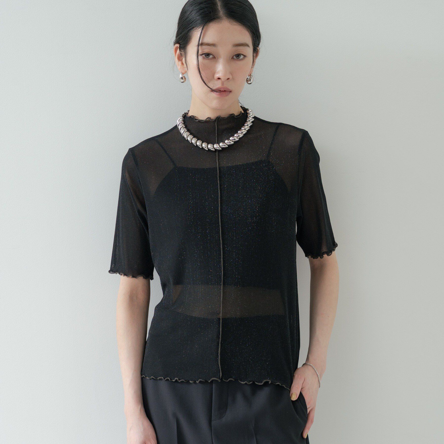 GALLEST「シアーラメカットソー」|Tシャツ・カットソー|