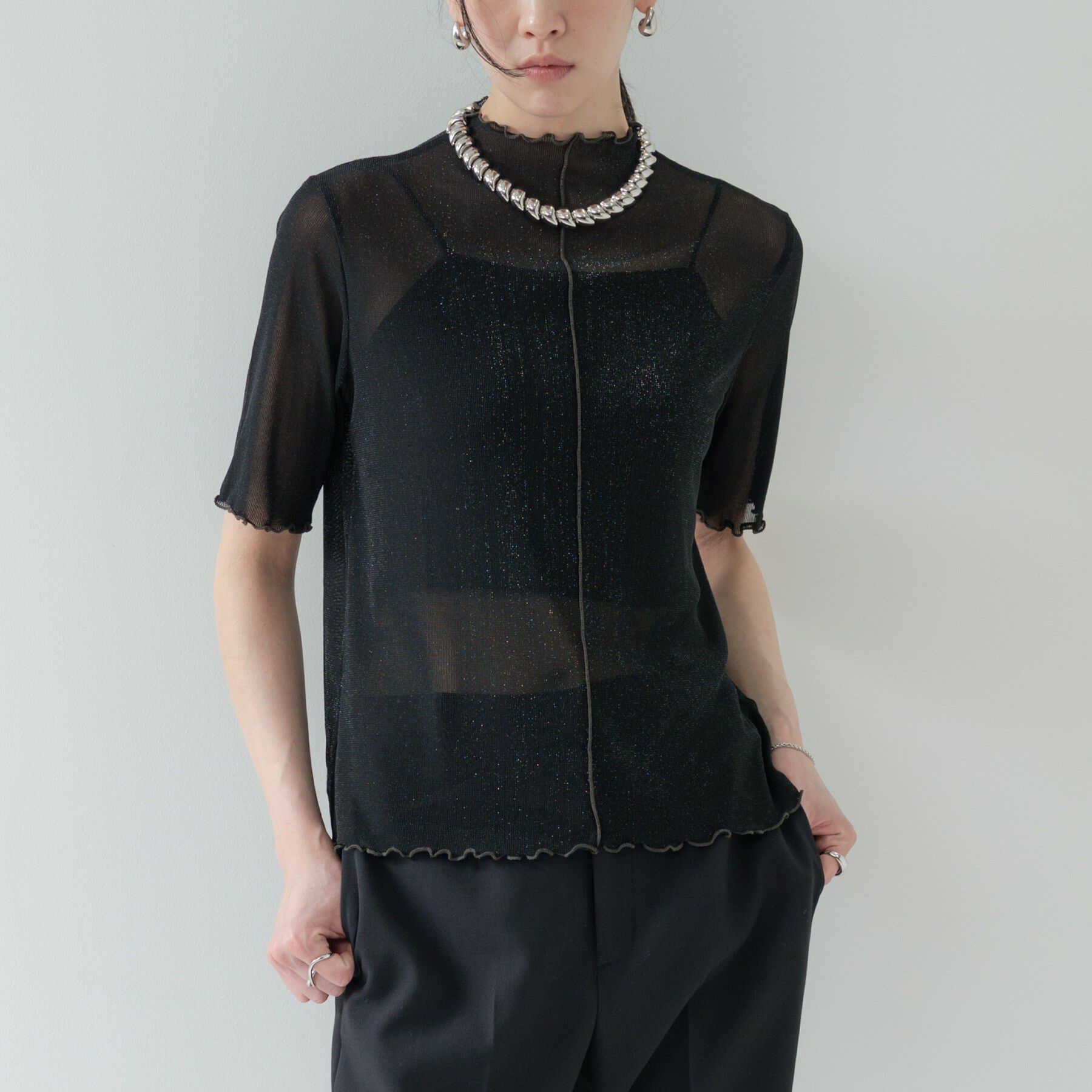 GALLEST「シアーラメカットソー」|Tシャツ・カットソー|