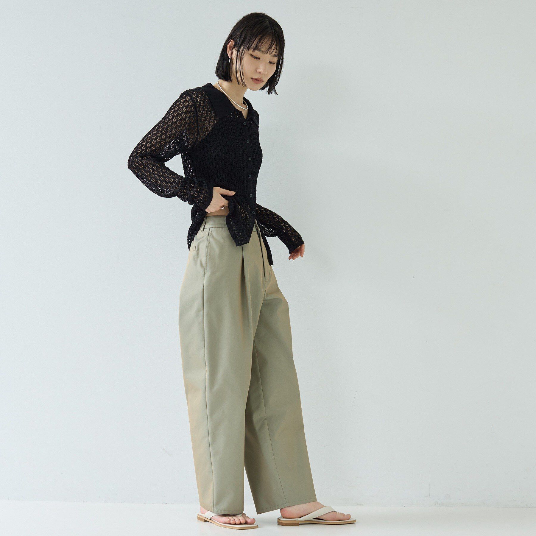 GALLEST「フロントタックチノパン」|その他|