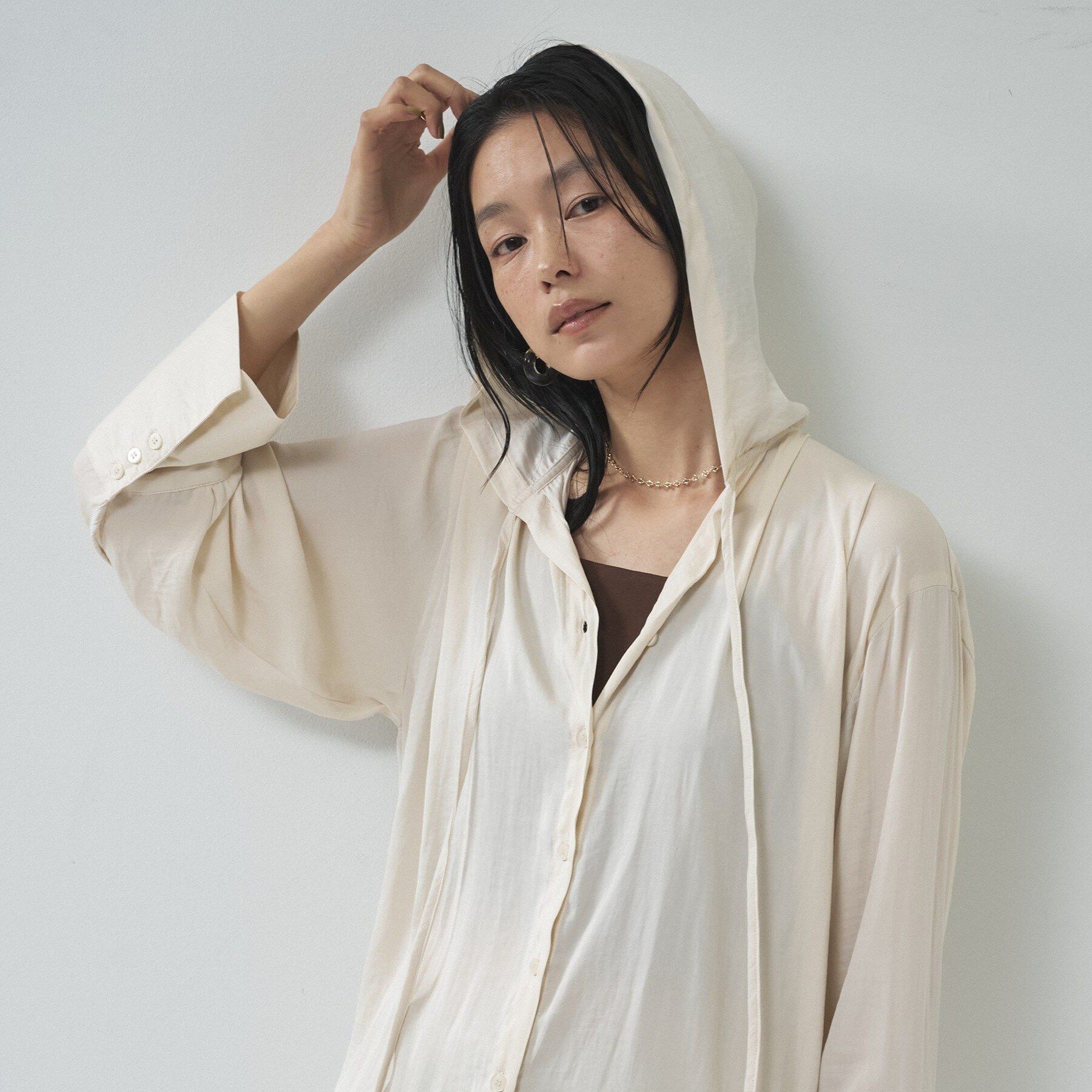 GALLEST「【一部店舗限定】シアーフードオーバーシャツ」|シャツ・ブラウス|