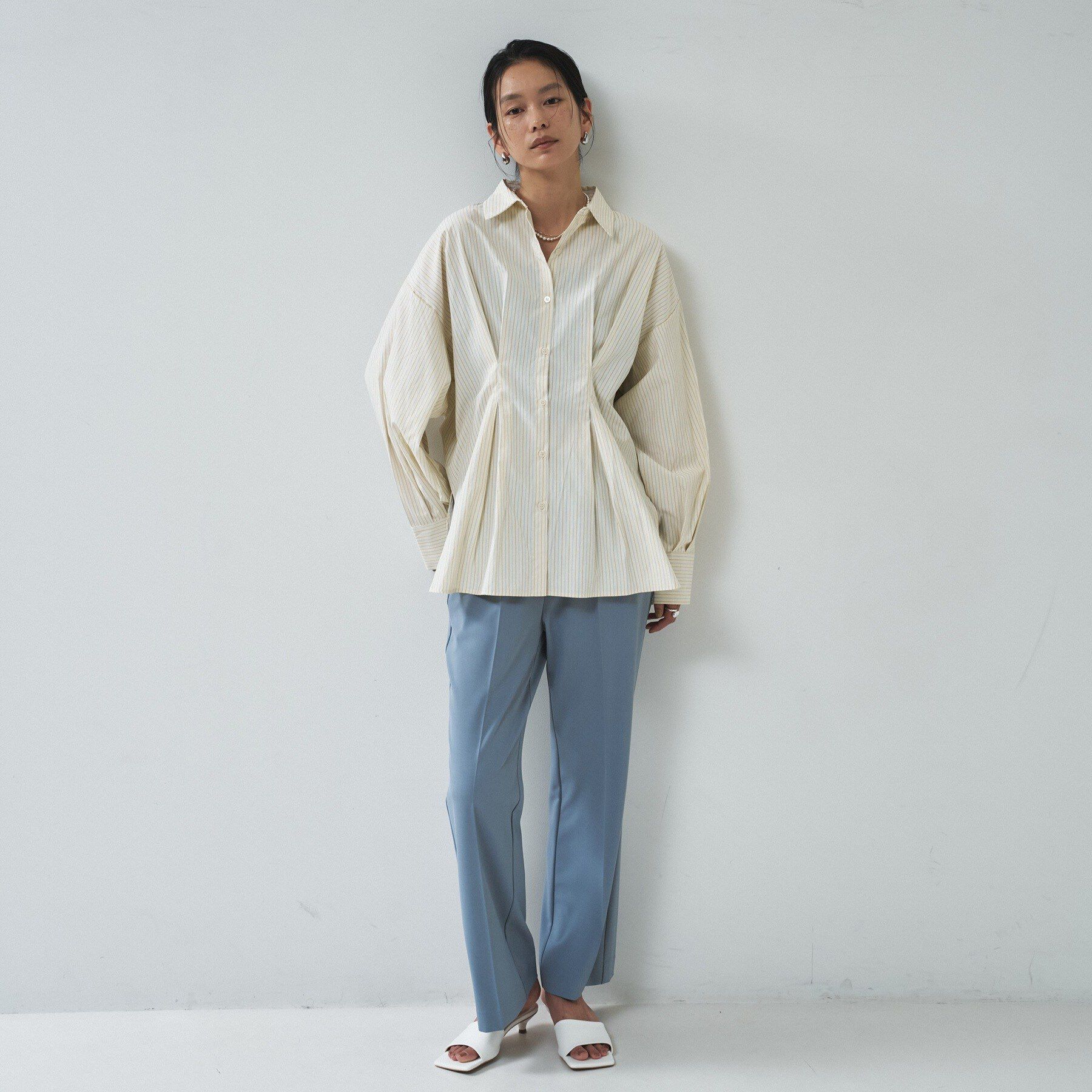 GALLEST「【一部店舗限定】ストライプタックシャツ」|シャツ・ブラウス|