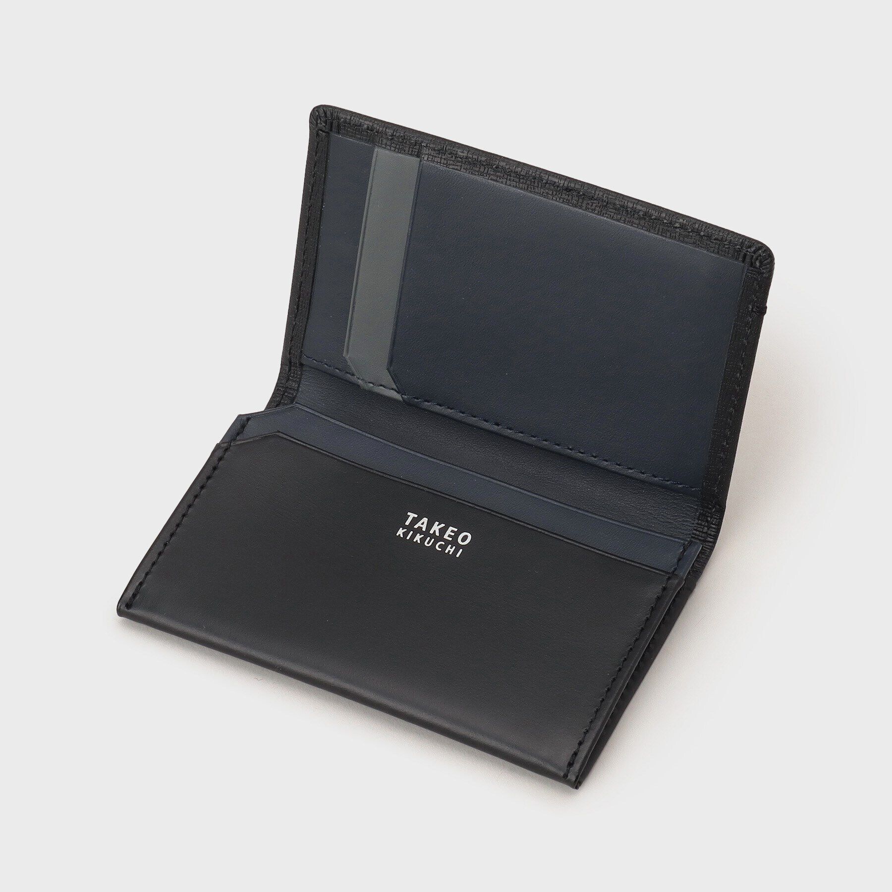 TAKEO KIKUCHI「配色型押しレザー名刺入れ&ICカード段付き」|名刺入れ・カードケース|