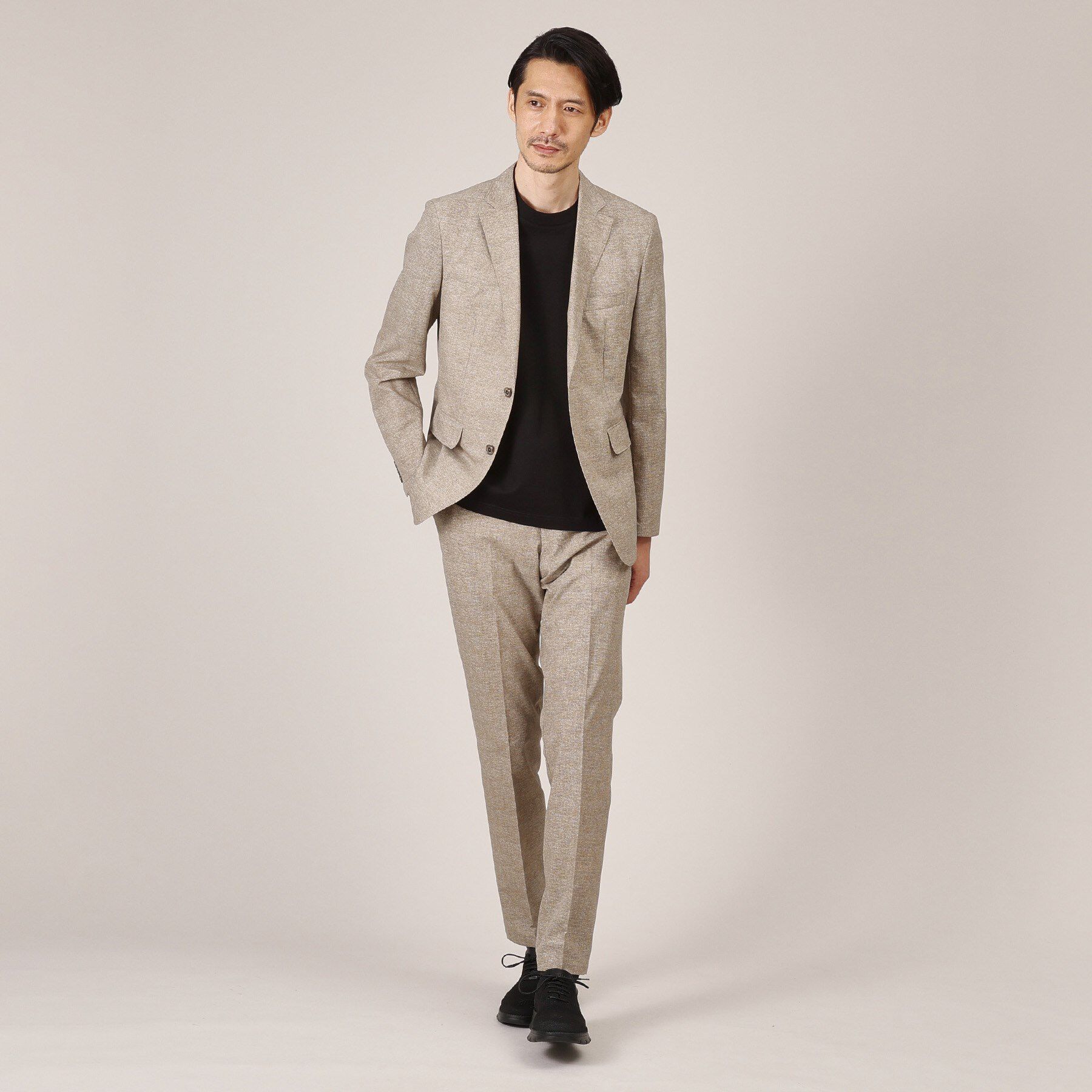 TAKEO KIKUCHI「【抗菌防臭】COOL DOTS（R）ドビープリント ジャケット」|テーラードジャケット|