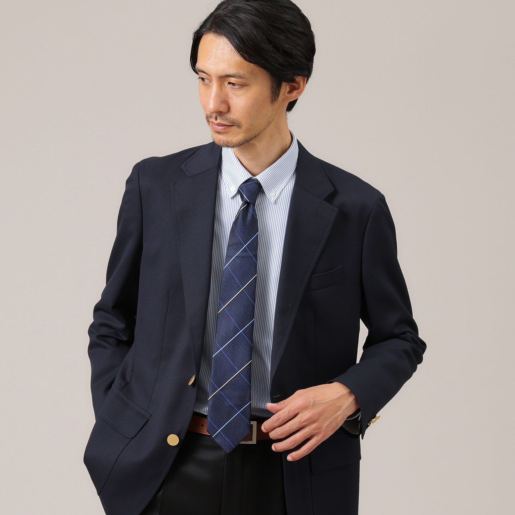 TAKEO KIKUCHI「【Made in JAPAN】番千鳥ウィンドペン柄 ネクタイ」|ネクタイ・蝶ネクタイ|