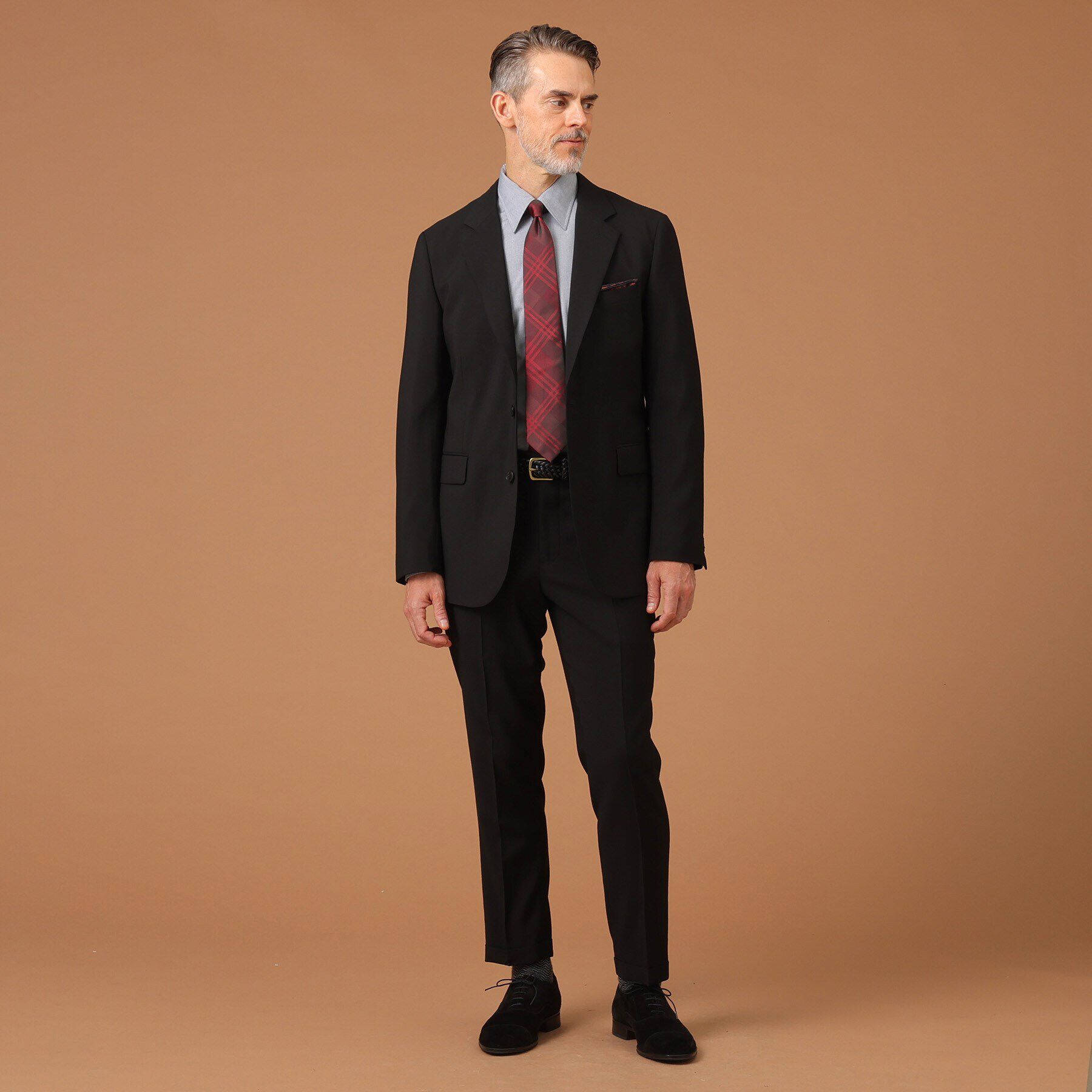 40CARATS&525「ディープブラック ジャケット」|テーラードジャケット|