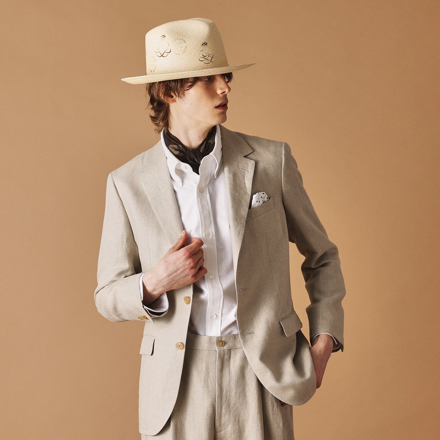 40CARATS&525「リネン テーラードジャケット」|テーラードジャケット|