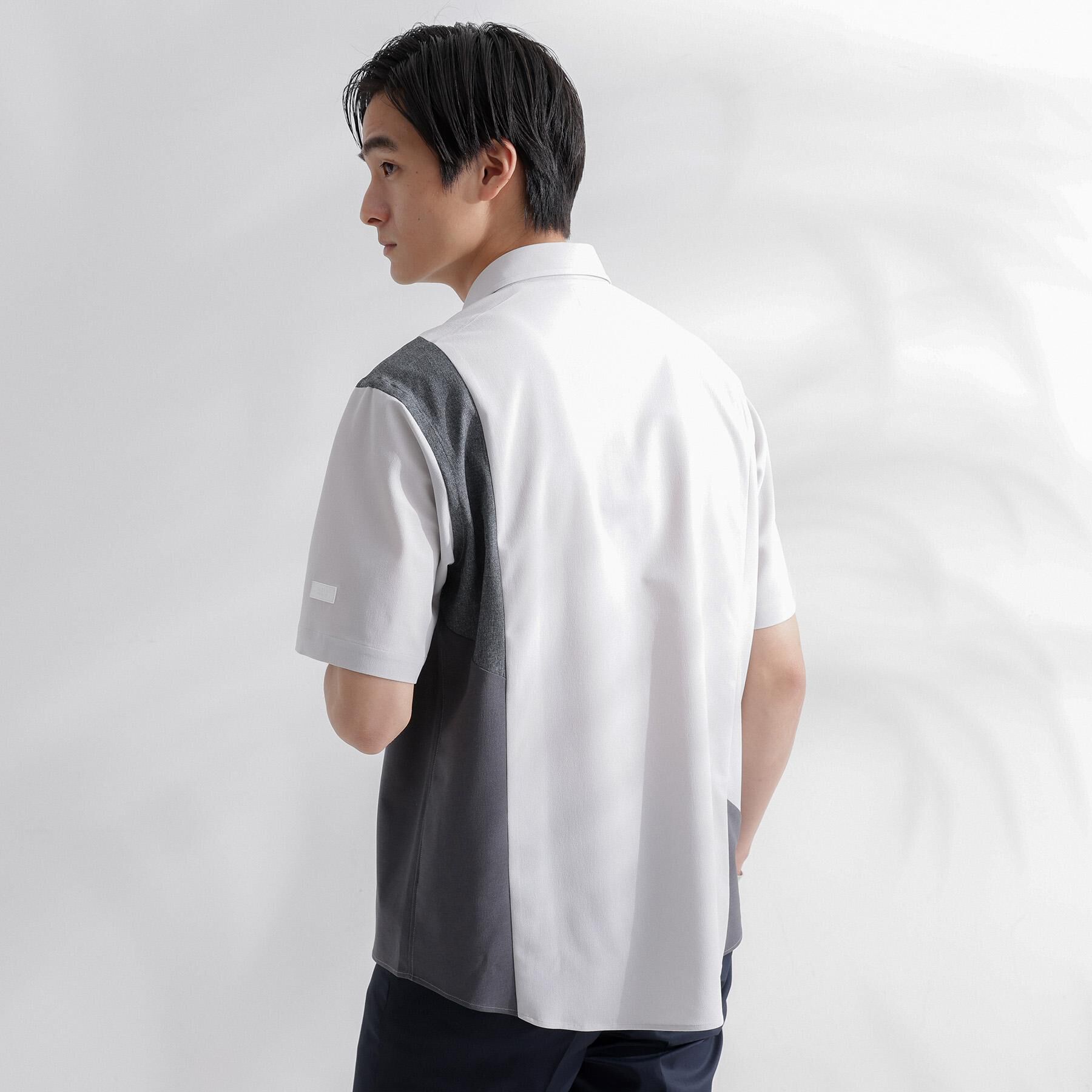 TAKEO KIKUCHI「サイド切り替え 半袖シャツ」|シャツ・ブラウス|