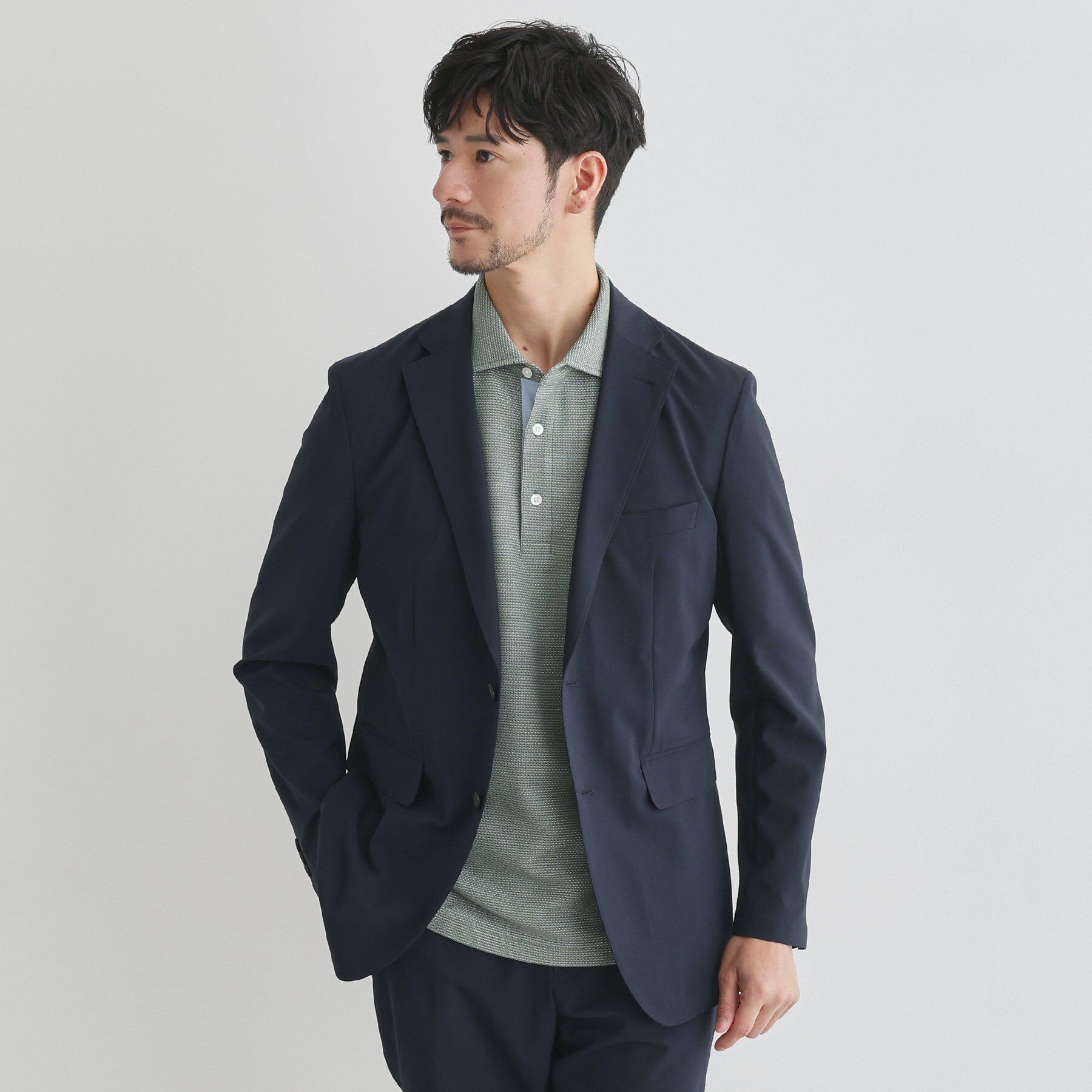 TAKEO KIKUCHI「【LIMITED】吸水速乾セットアップ／背抜きジャケット＆イージーパンツ」|スーツ|