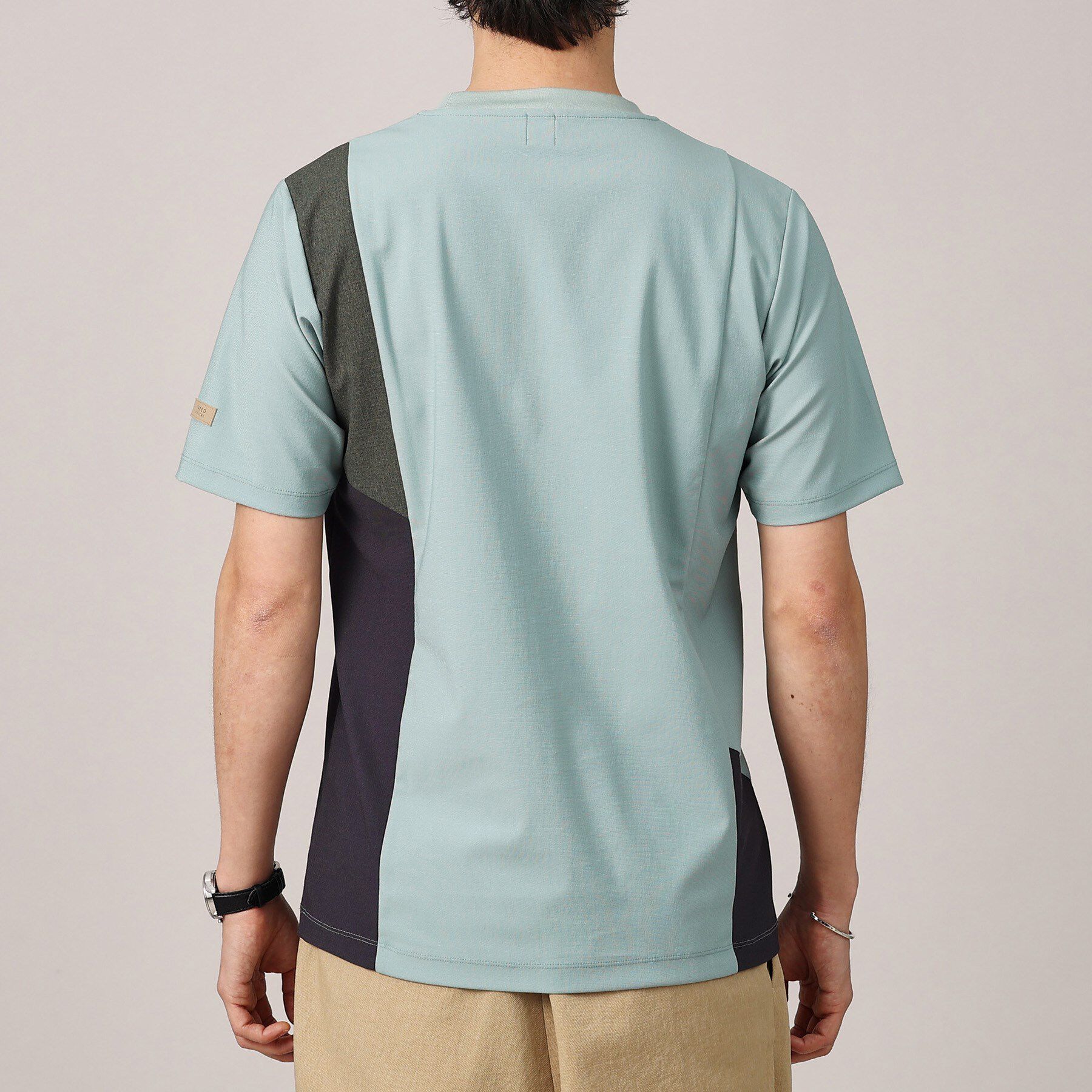 TAKEO KIKUCHI「【Sサイズ～】サイド切替え 半袖カットソー」|Tシャツ・カットソー|