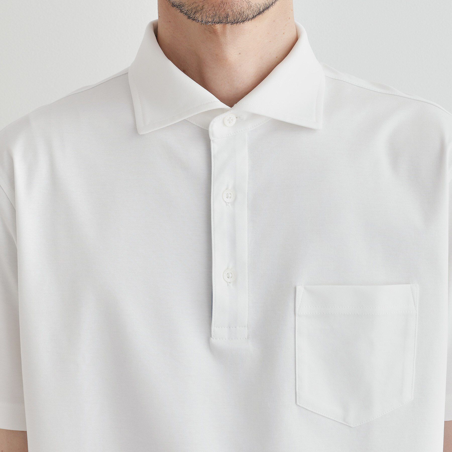 TAKEO KIKUCHI「【LIMITED】アイスクリアコットンポンチポロシャツ」|ポロシャツ|