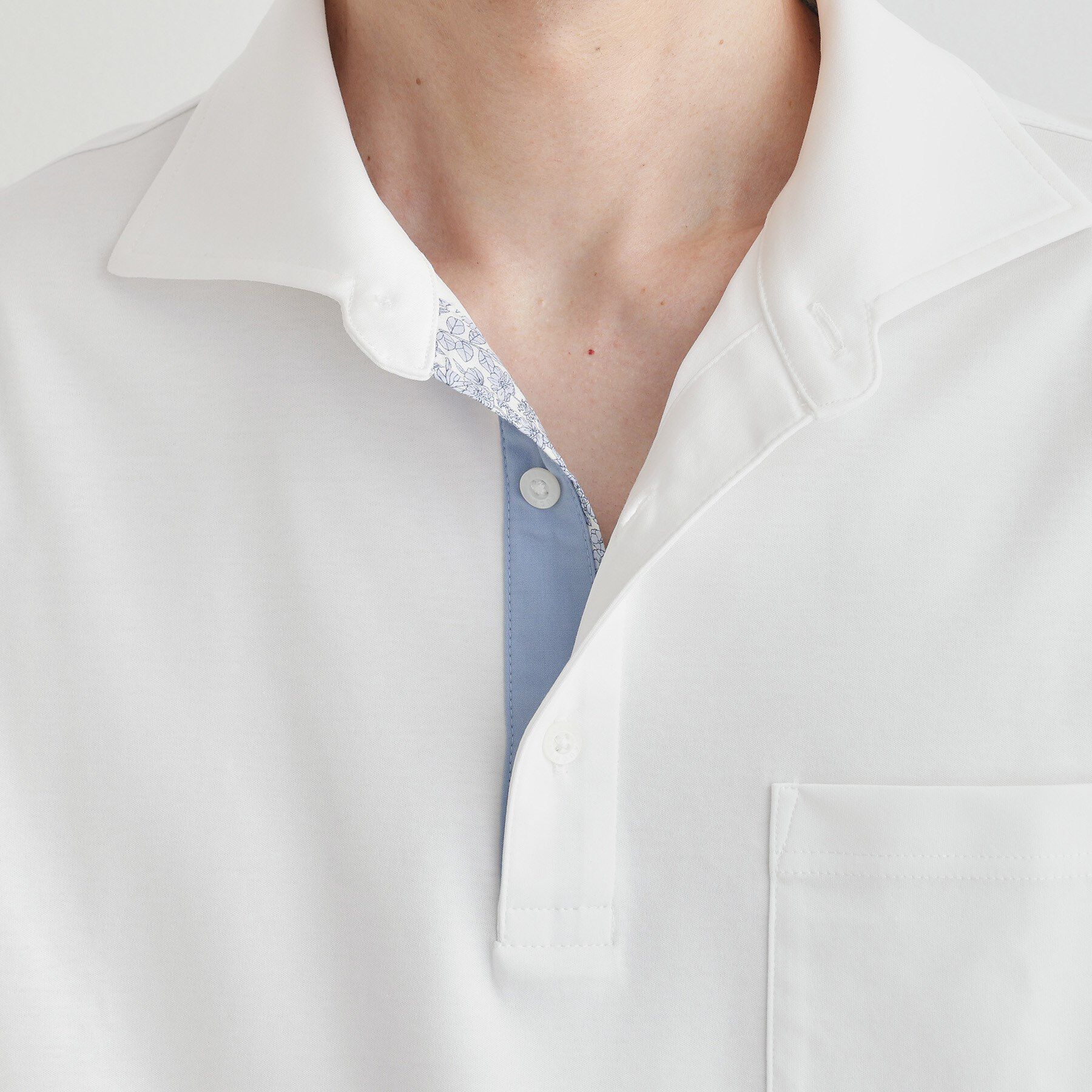 TAKEO KIKUCHI「【LIMITED】アイスクリアコットンポンチポロシャツ」|ポロシャツ|