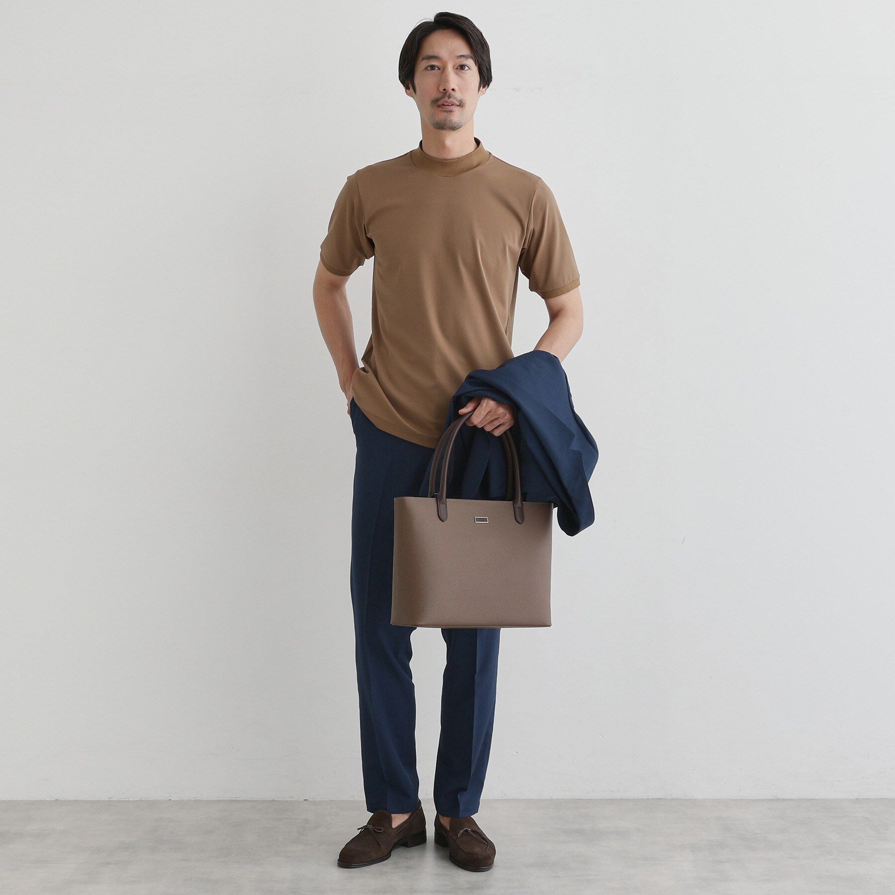 TAKEO KIKUCHI「【COOL CITY WEAR】モックネック プルオーバー /接触冷感」|Tシャツ・カットソー|