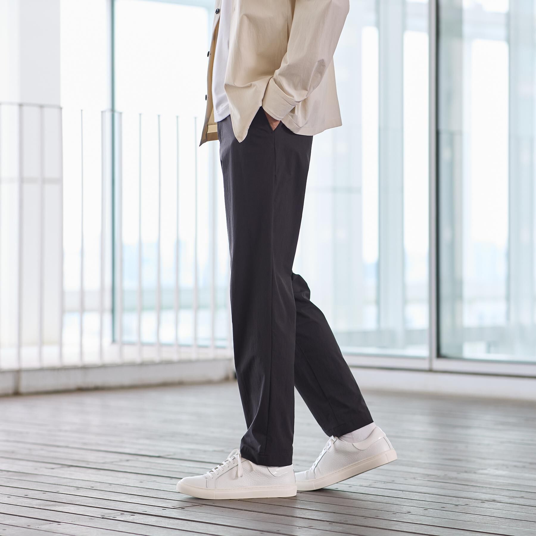 TAKEO KIKUCHI「【3Dナイロンストレッチ】スリムイージーパンツ」|その他|