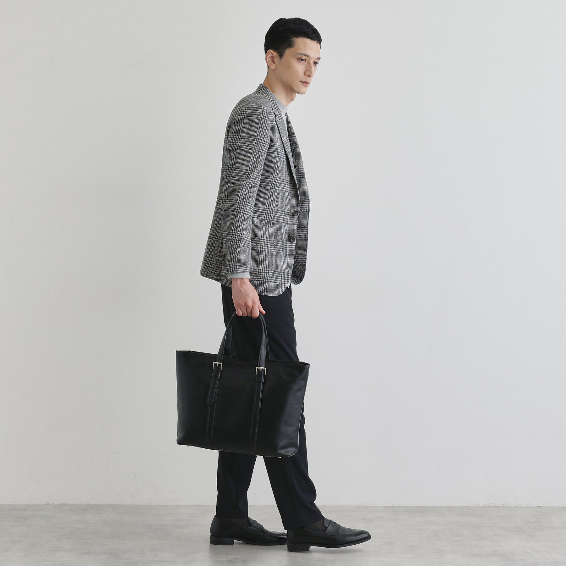 TAKEO KIKUCHI「アニリンレザー トート」|トートバッグ|