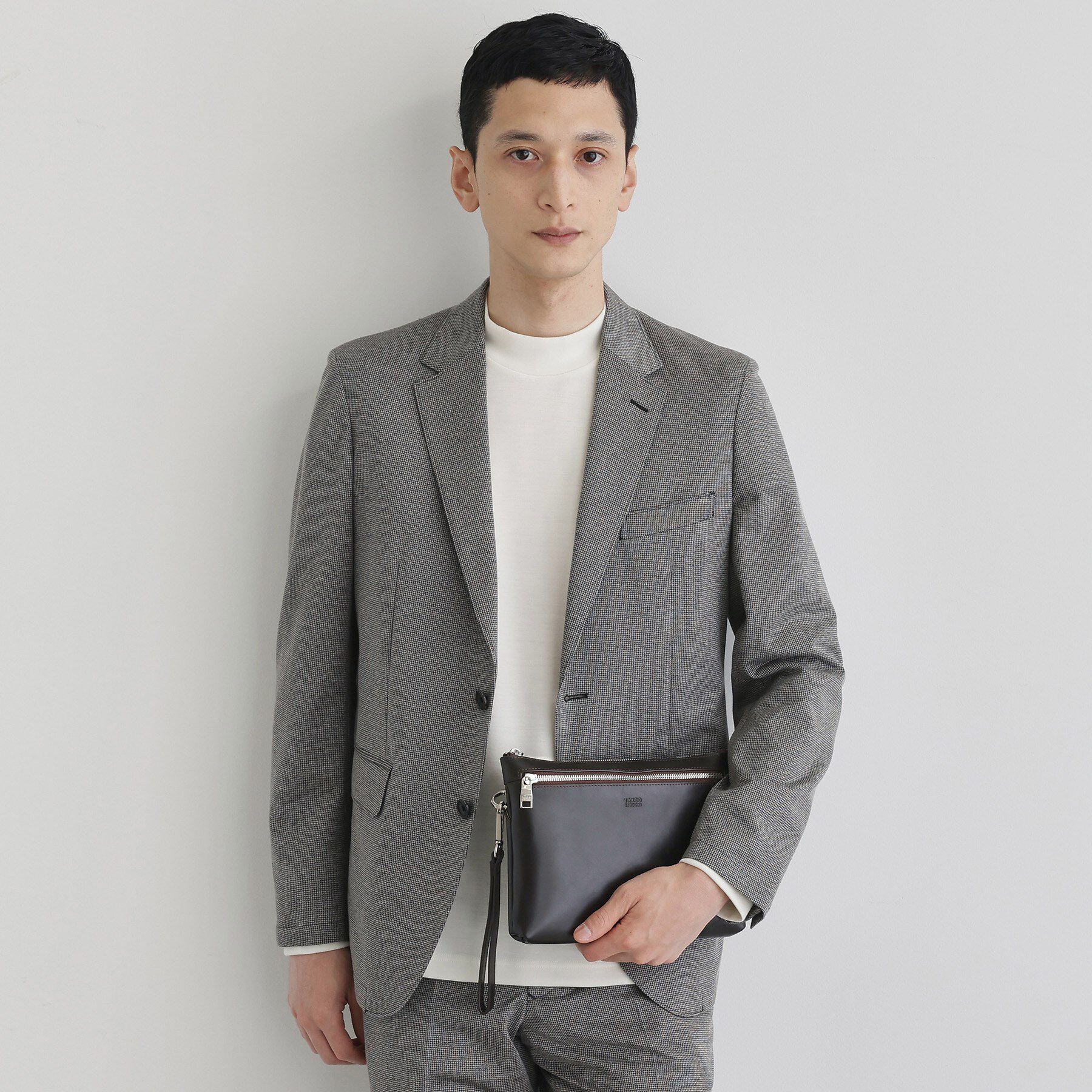 TAKEO KIKUCHI「アニリンレザー　２WAYクラッチ」|クラッチバッグ|