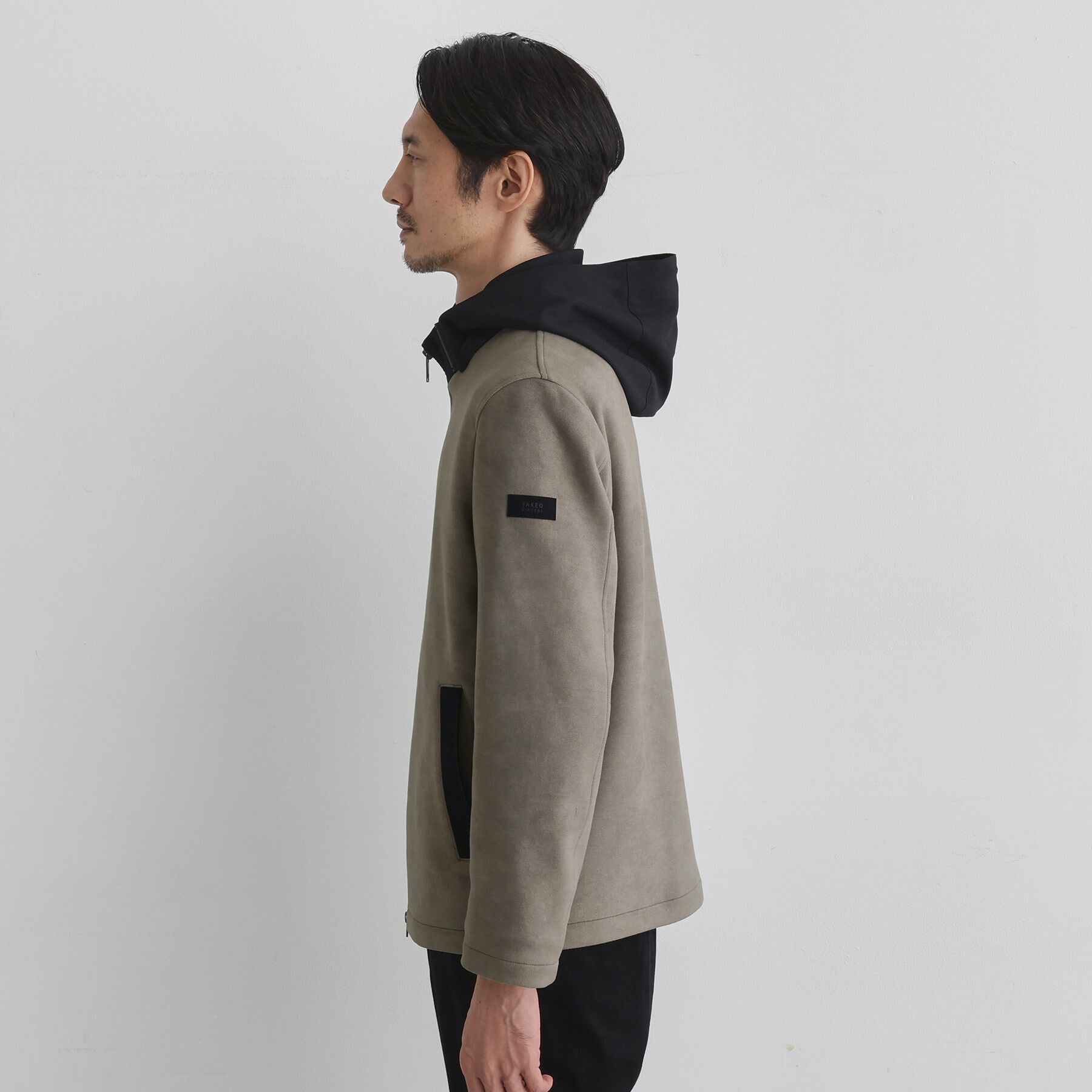 TAKEO KIKUCHI「【JUST ONE LAYER】ダウンファブリック ジップアップ フード ブルゾン」|ブルゾン・スタジャン|