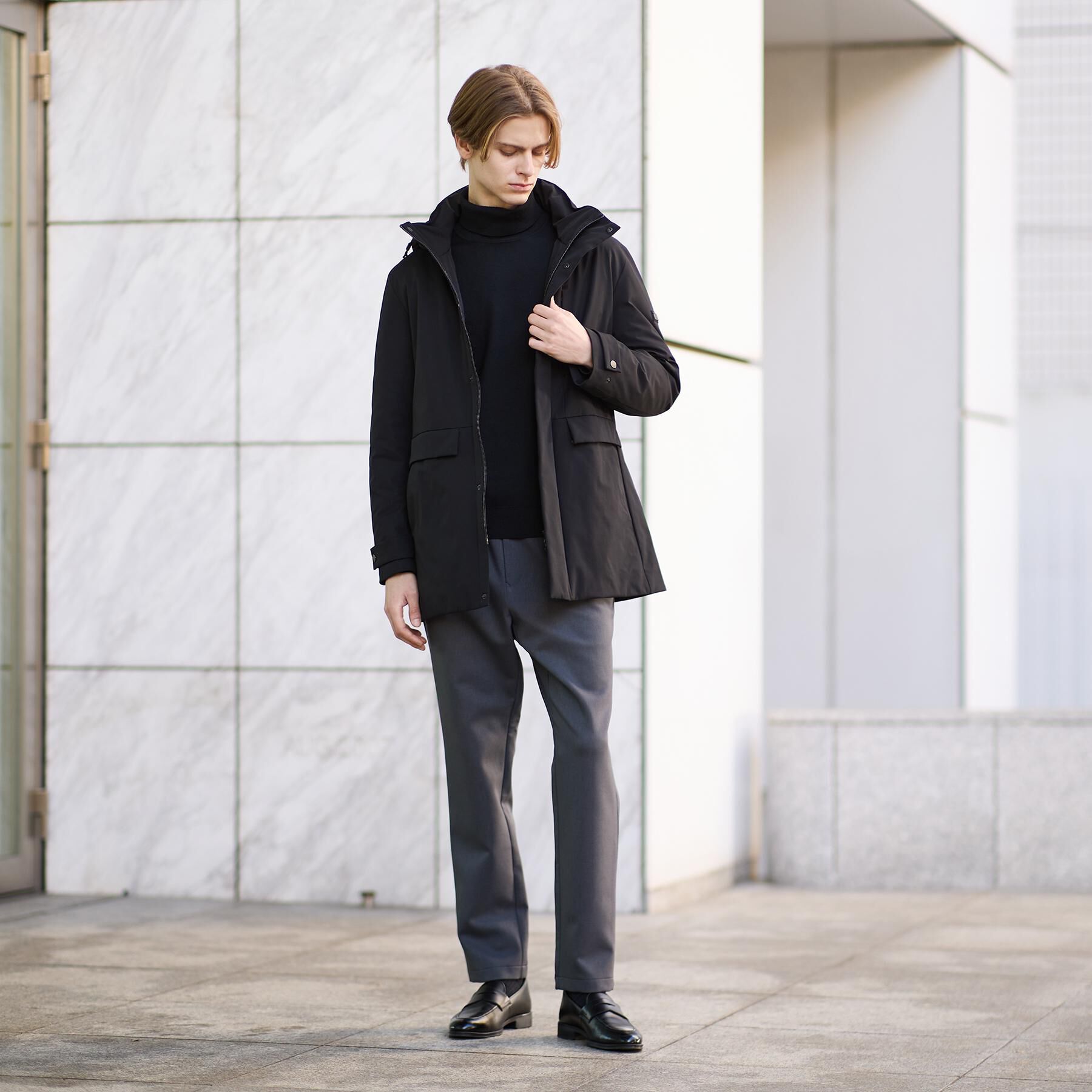 TAKEO KIKUCHI「【None Of Stress】ストレッチ ダウンブルゾン」|ダウン|