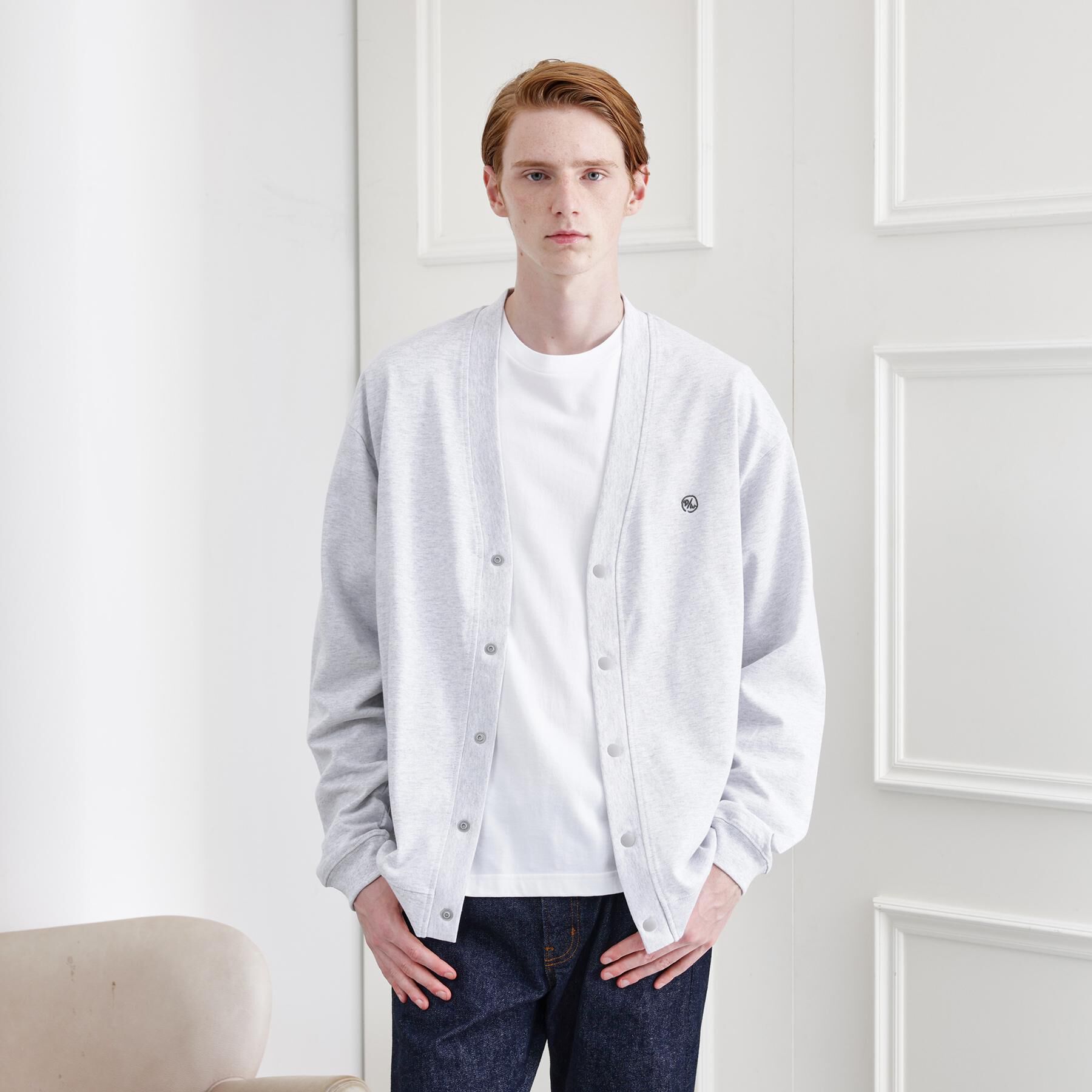 TAKEO KIKUCHI「【LIMITED】ワンポイント刺繍スウェットカーディガン」|カーディガン|