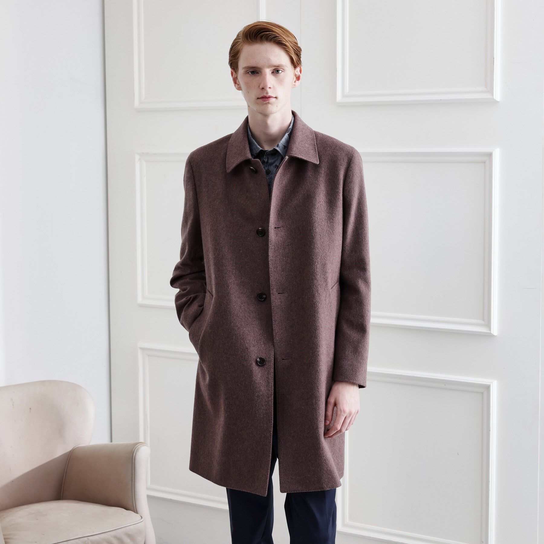 TAKEO KIKUCHI「【LIMITED】ウール混ステンカラーコート」|ステンカラーコート|