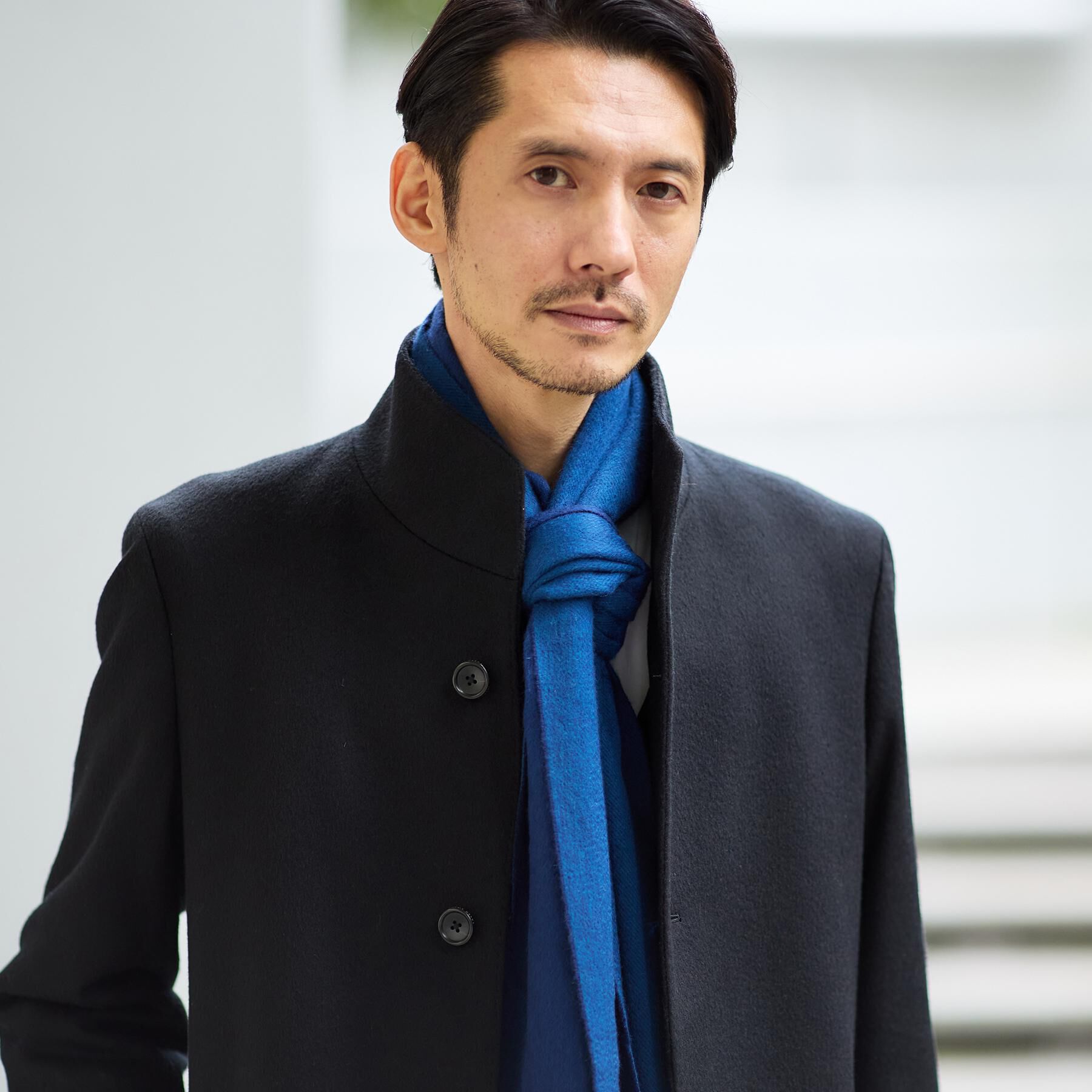 TAKEO KIKUCHI「【洗えるベビーカシミヤ】 ベビーカシミヤ無地マフラー」|ストール|