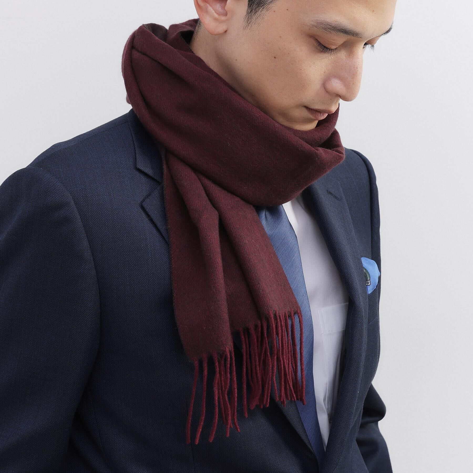 TAKEO KIKUCHI「【洗えるベビーカシミヤ】 ベビーカシミヤ無地マフラー」|ストール|