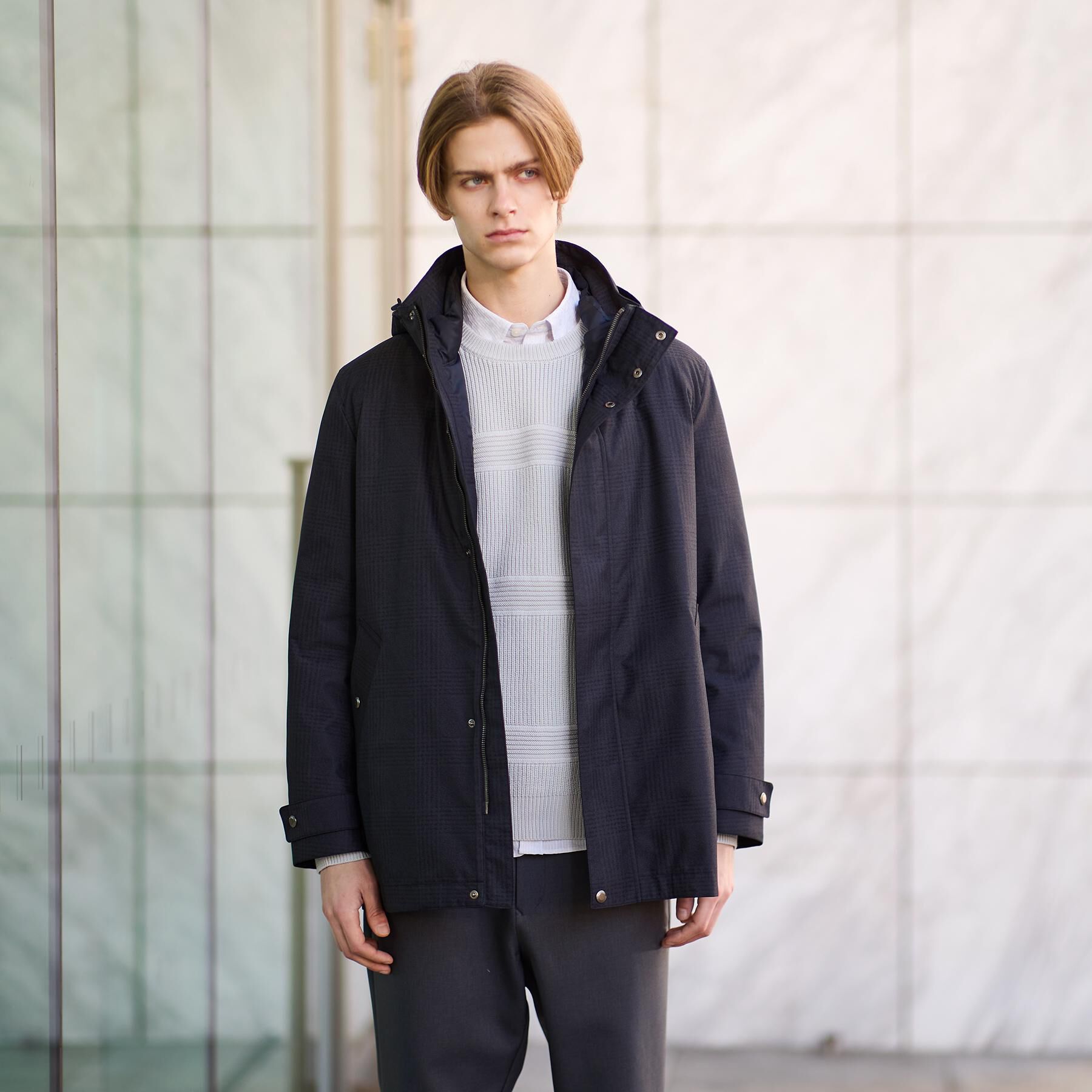 TAKEO KIKUCHI「【3WAY】グレンチェック ダウンライナー ブルゾン」|ブルゾン・スタジャン|