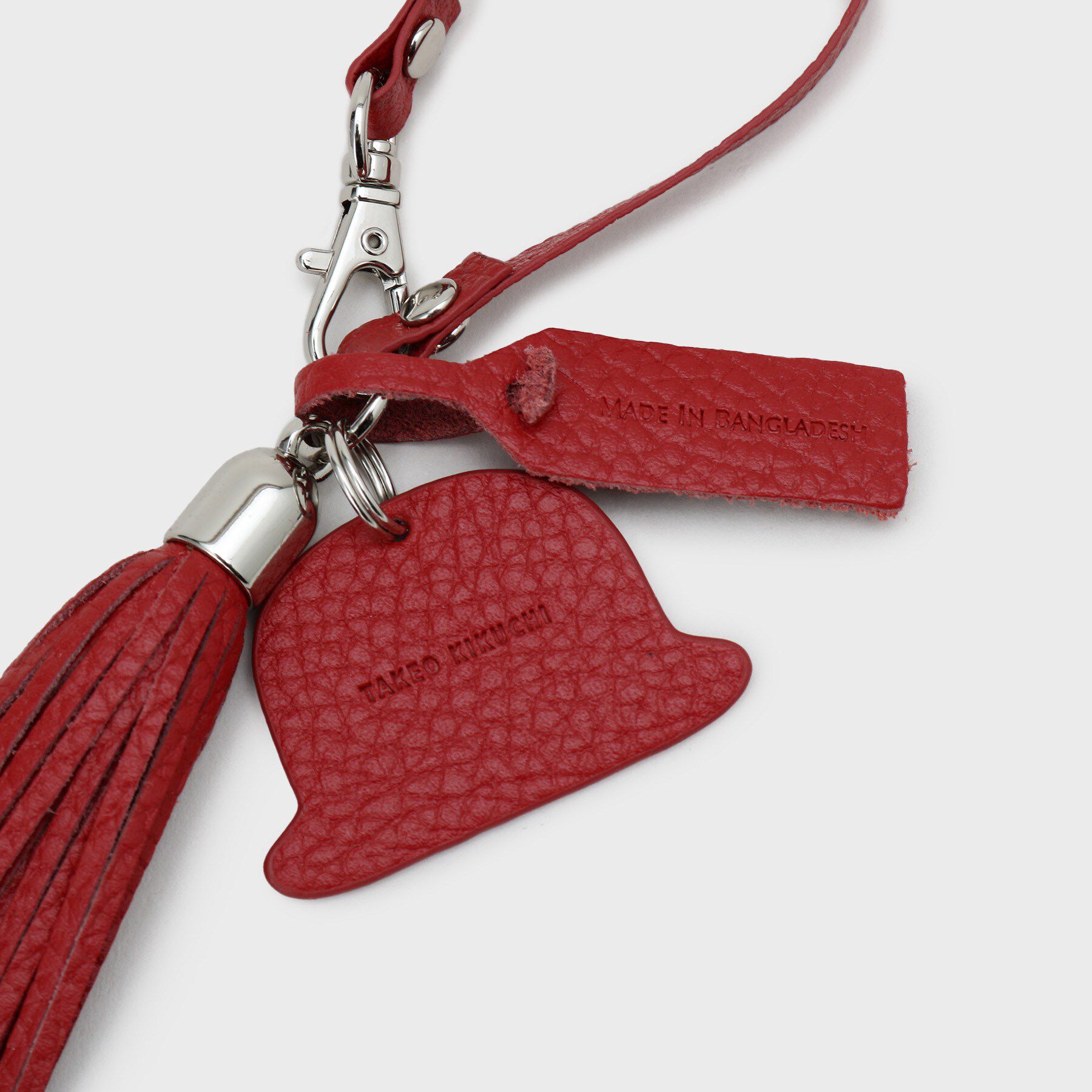 TAKEO KIKUCHI「【シュリンクレザー】ボーラーハットタッセルチャーム」|キーケース|