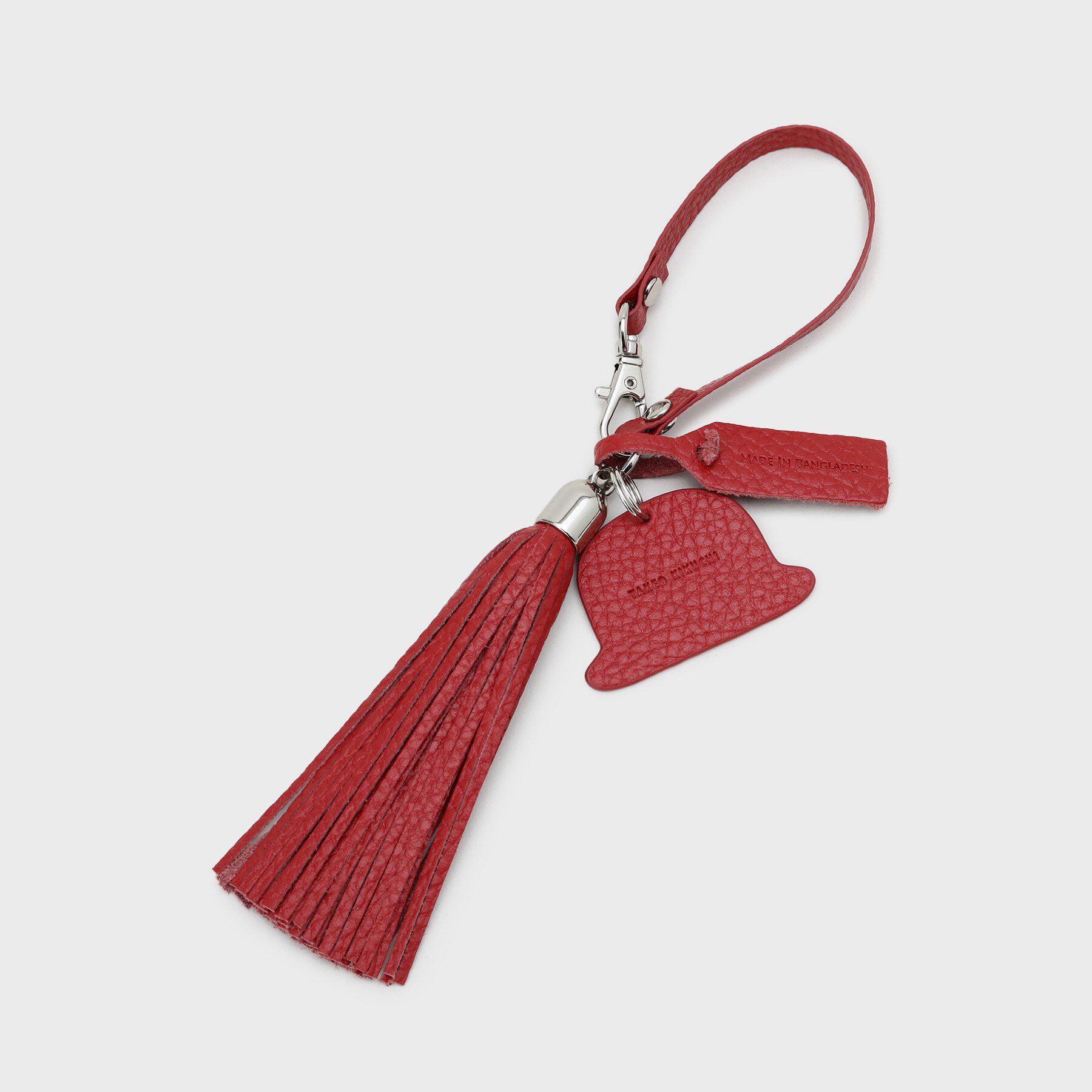 TAKEO KIKUCHI「【シュリンクレザー】ボーラーハットタッセルチャーム」|キーケース|レッド(063)