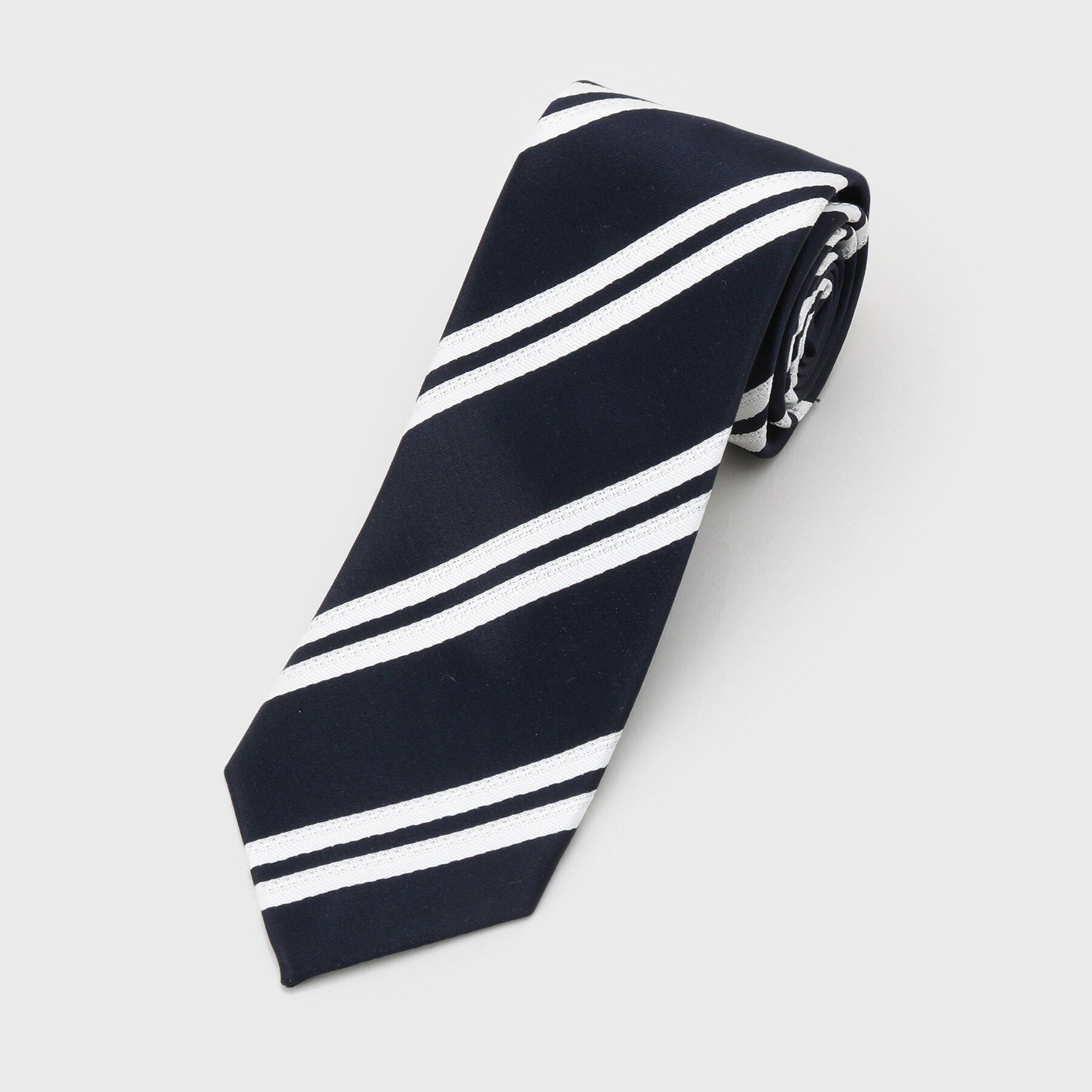 TAKEO KIKUCHI「【タンザワシルク】フレスコストライプ」|ネクタイ・蝶ネクタイ|ネイビー(394)