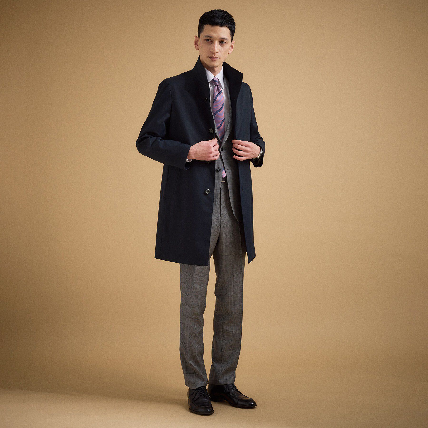 TAKEO KIKUCHI「撥水ツイル スタンドカラー コート」|その他|