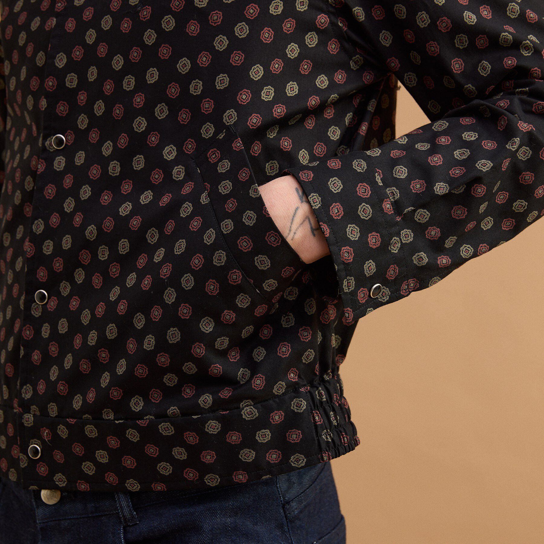 40CARATS&525「小紋プリントブルゾン」|ブルゾン・スタジャン|