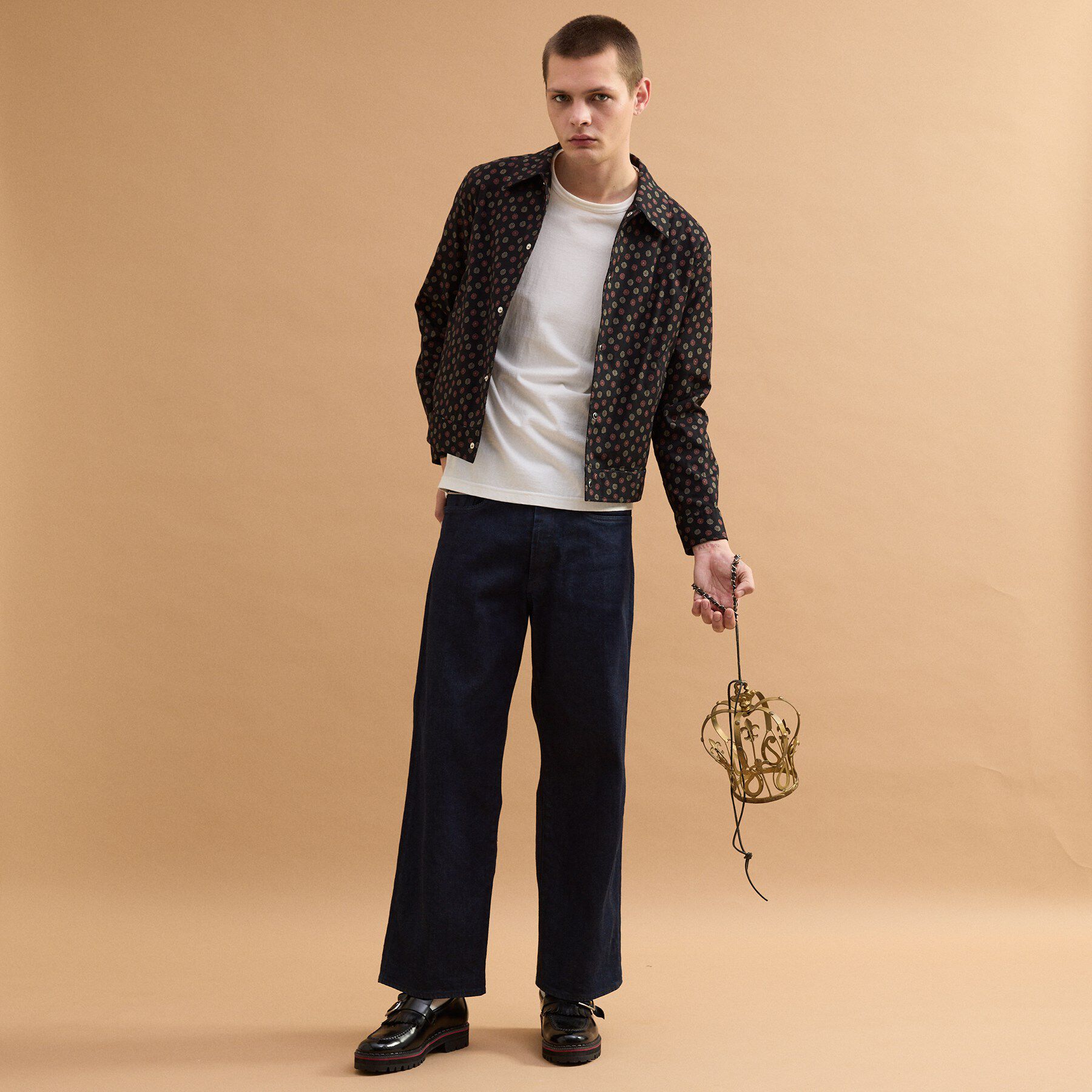 40CARATS&525「小紋プリントブルゾン」|ブルゾン・スタジャン|