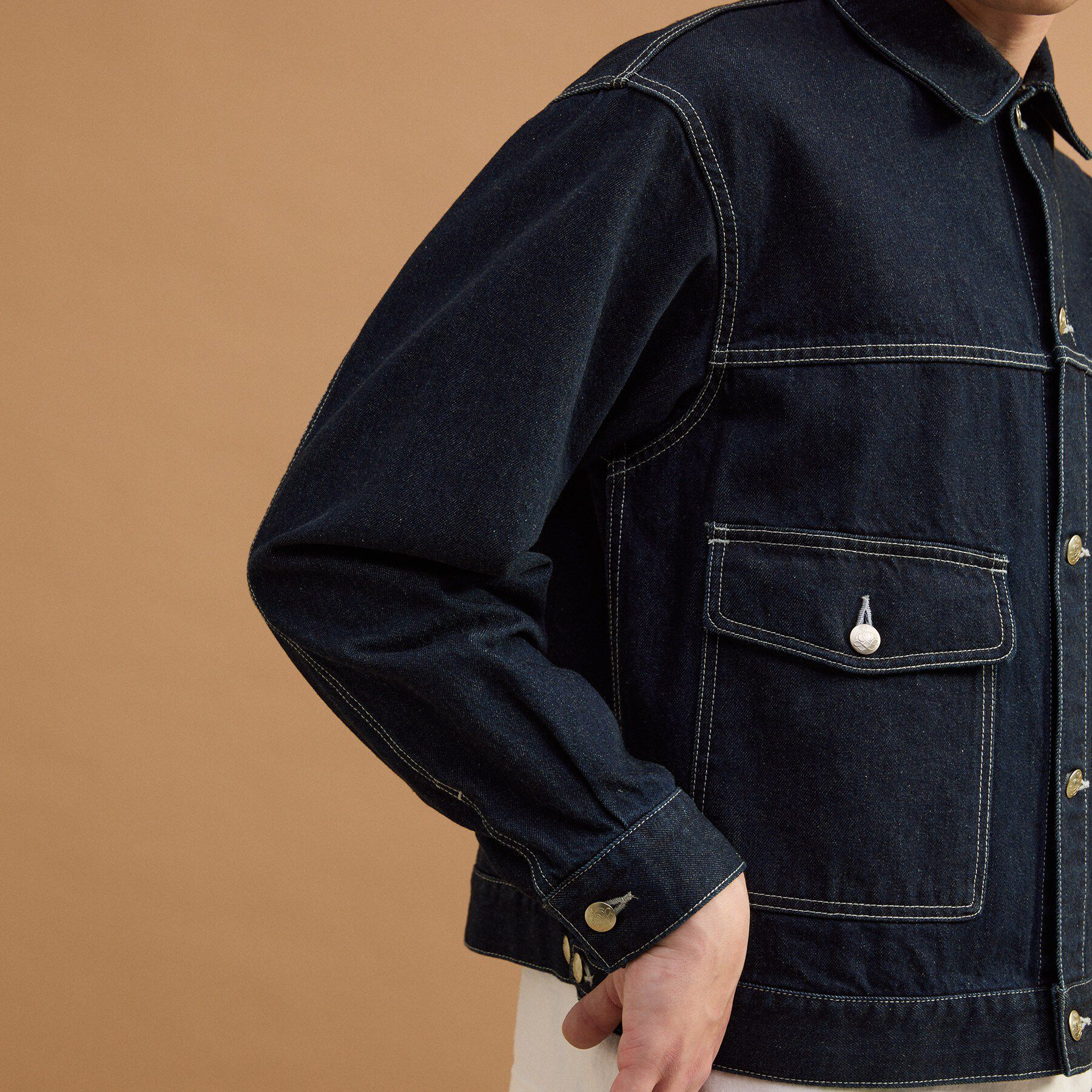 40CARATS&525「コットンデニムGジャン」|デニムジャケット|