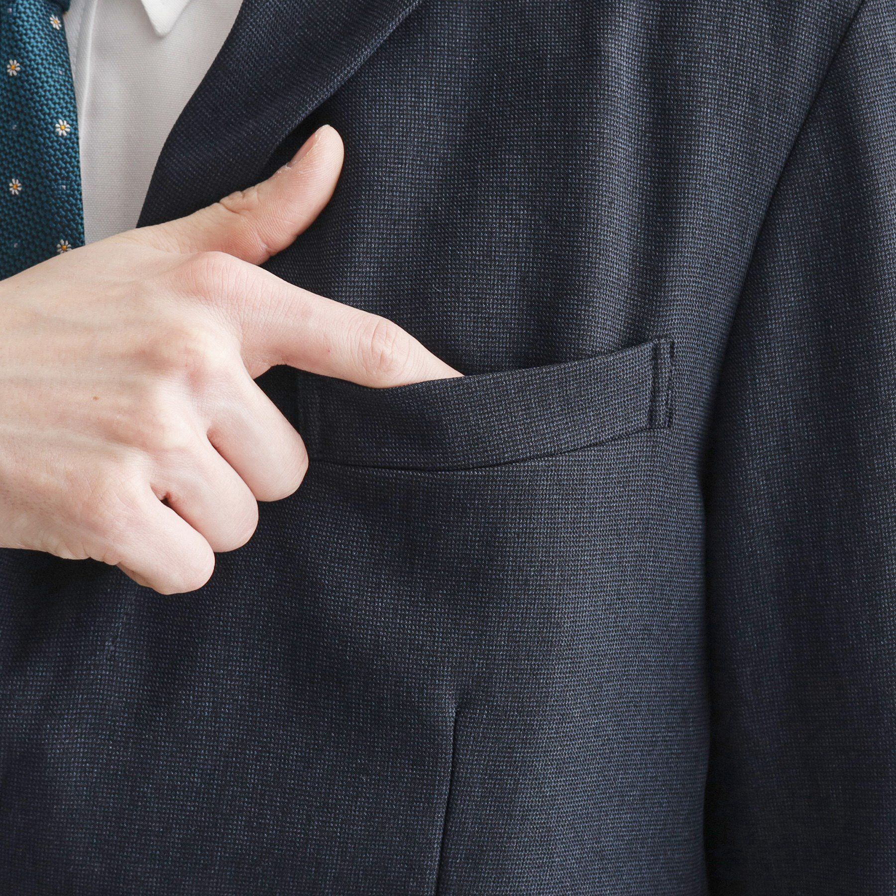 tk.TAKEO KIKUCHI「【洗える】ピンヘッドストレッチセットアップ／上下2点セット／速乾／WEB限定／ビジカジ対応」|スーツ|