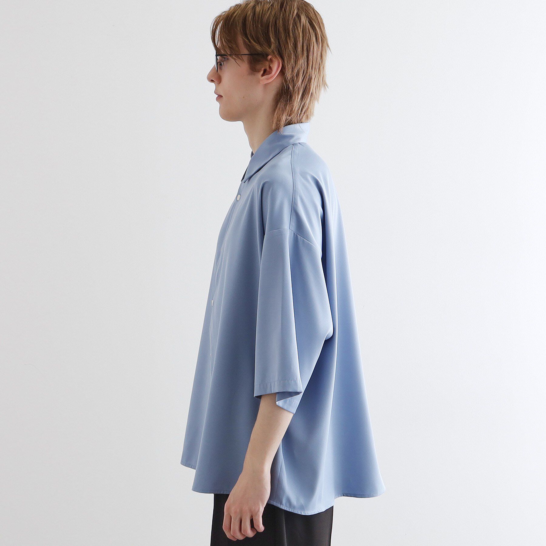 tk.TAKEO KIKUCHI「【WEB限定】無地/花柄アソートドレープ半袖シャツ」|シャツ・ブラウス|