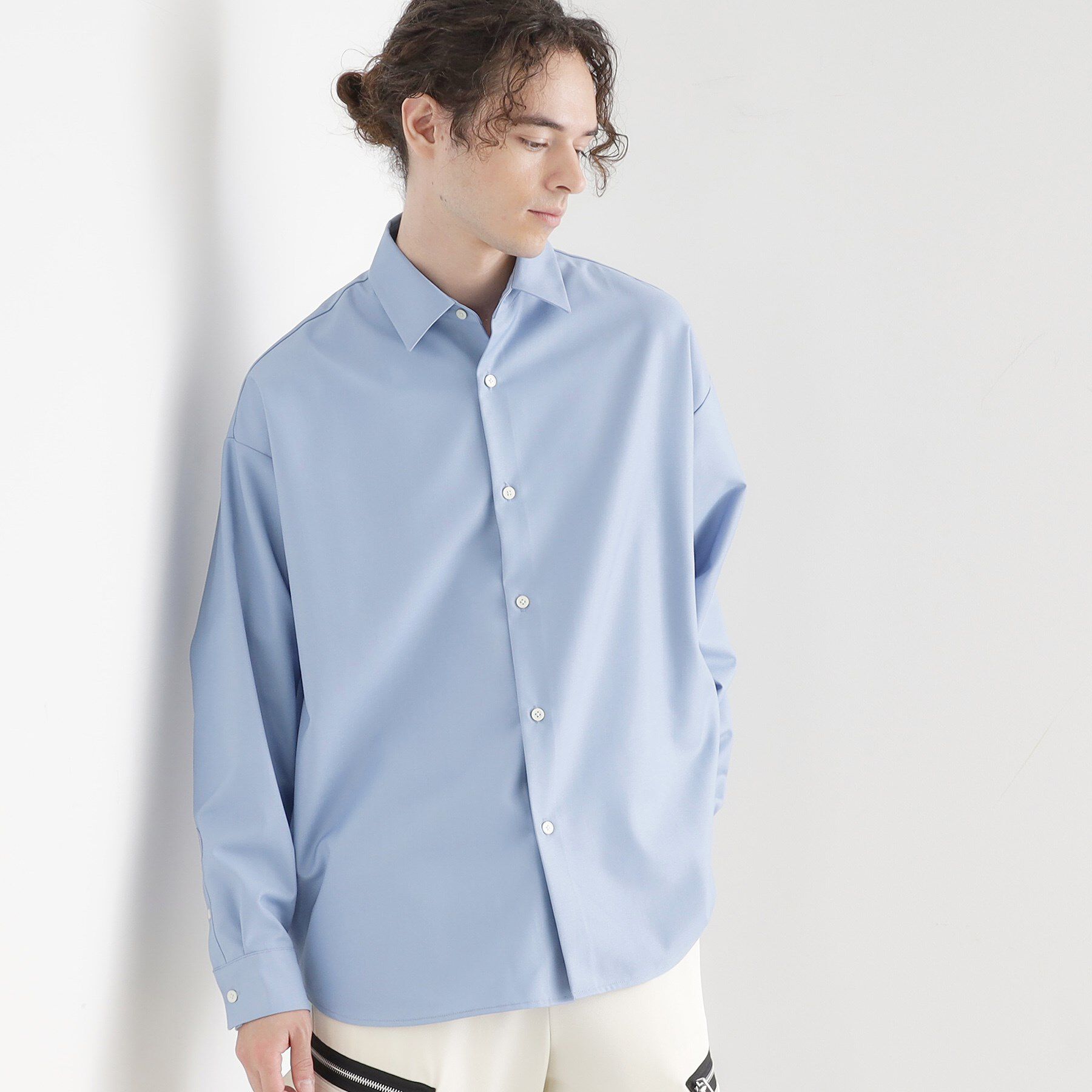 tk.TAKEO KIKUCHI「TR長袖シャツ」|シャツ・ブラウス|サックスブルー(09