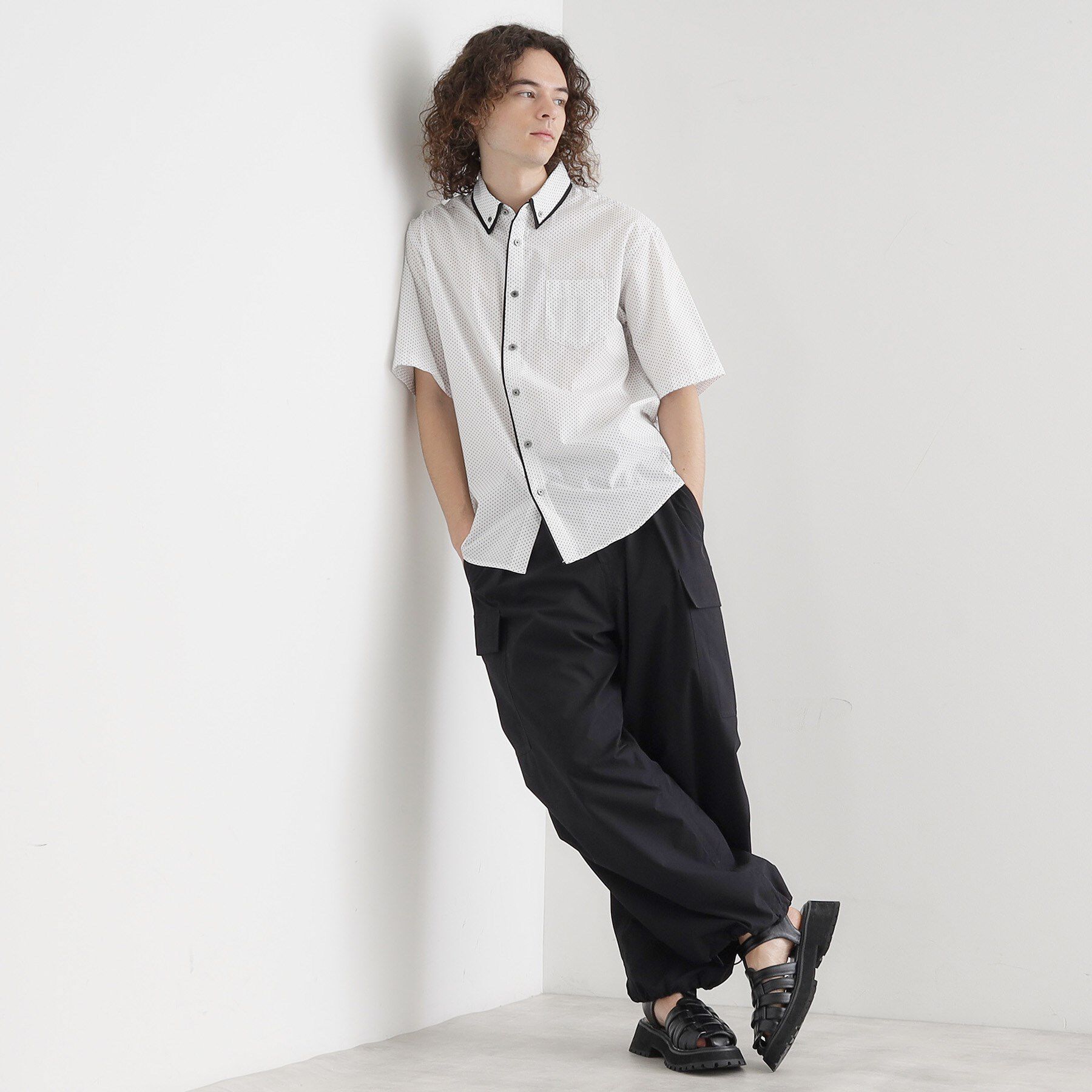 tk.TAKEO KIKUCHI「2枚衿ドット柄シャツ」|シャツ・ブラウス|