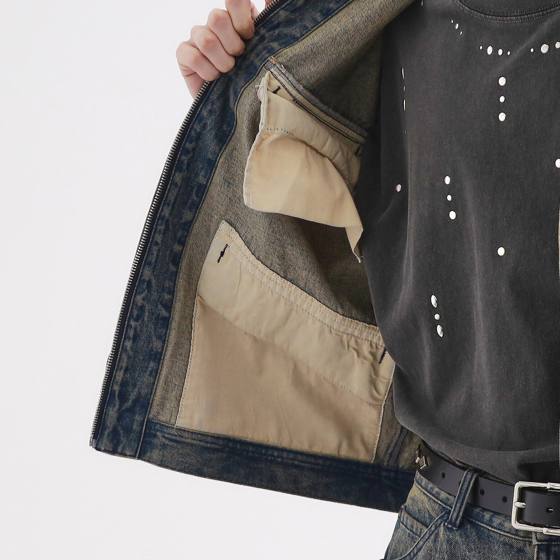 tk.TAKEO KIKUCHI「デニムブルゾン」|デニムジャケット|