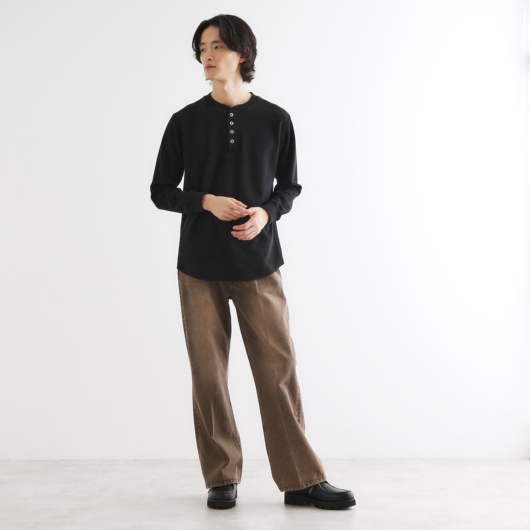 tk.TAKEO KIKUCHI「フレアデニムパンツ」|デニム|